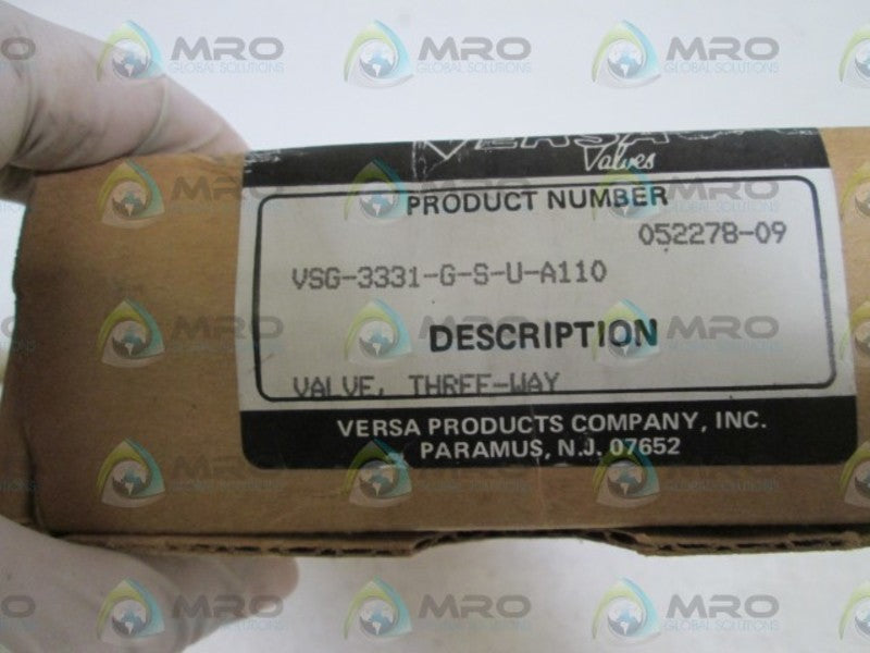 VERSA VALVES 3-WAY VALVE  VSG-3331-G-S-U-A110 NSMP
