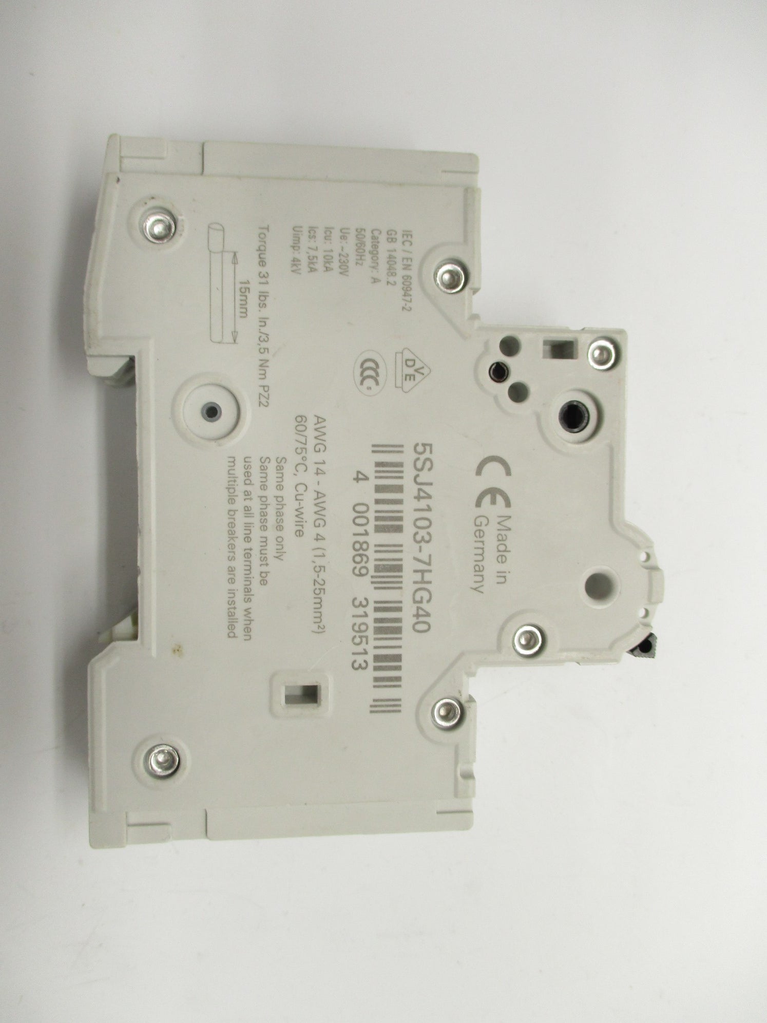 SIEMENS 5SJ4103-7HG40 3A 230V NSNP