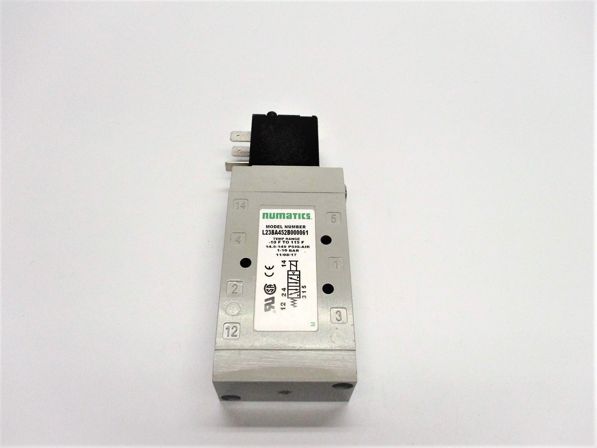 NUMATICS L23BA452B000061 24VDC 0.15A 14.5-145PSI NSNP