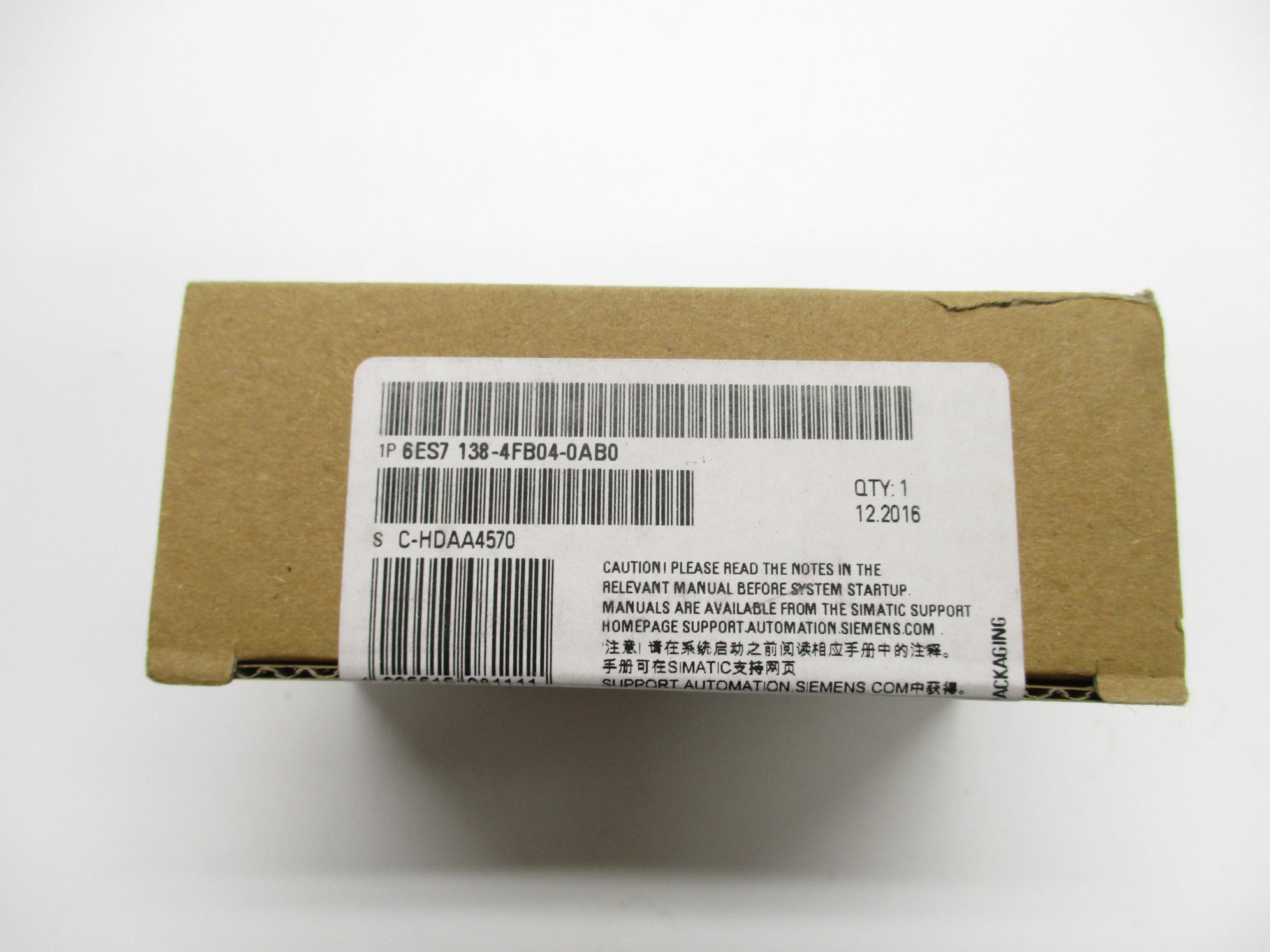 SIEMENS 6ES7138-4FB04-0AB0 24VDC 2A NSFS