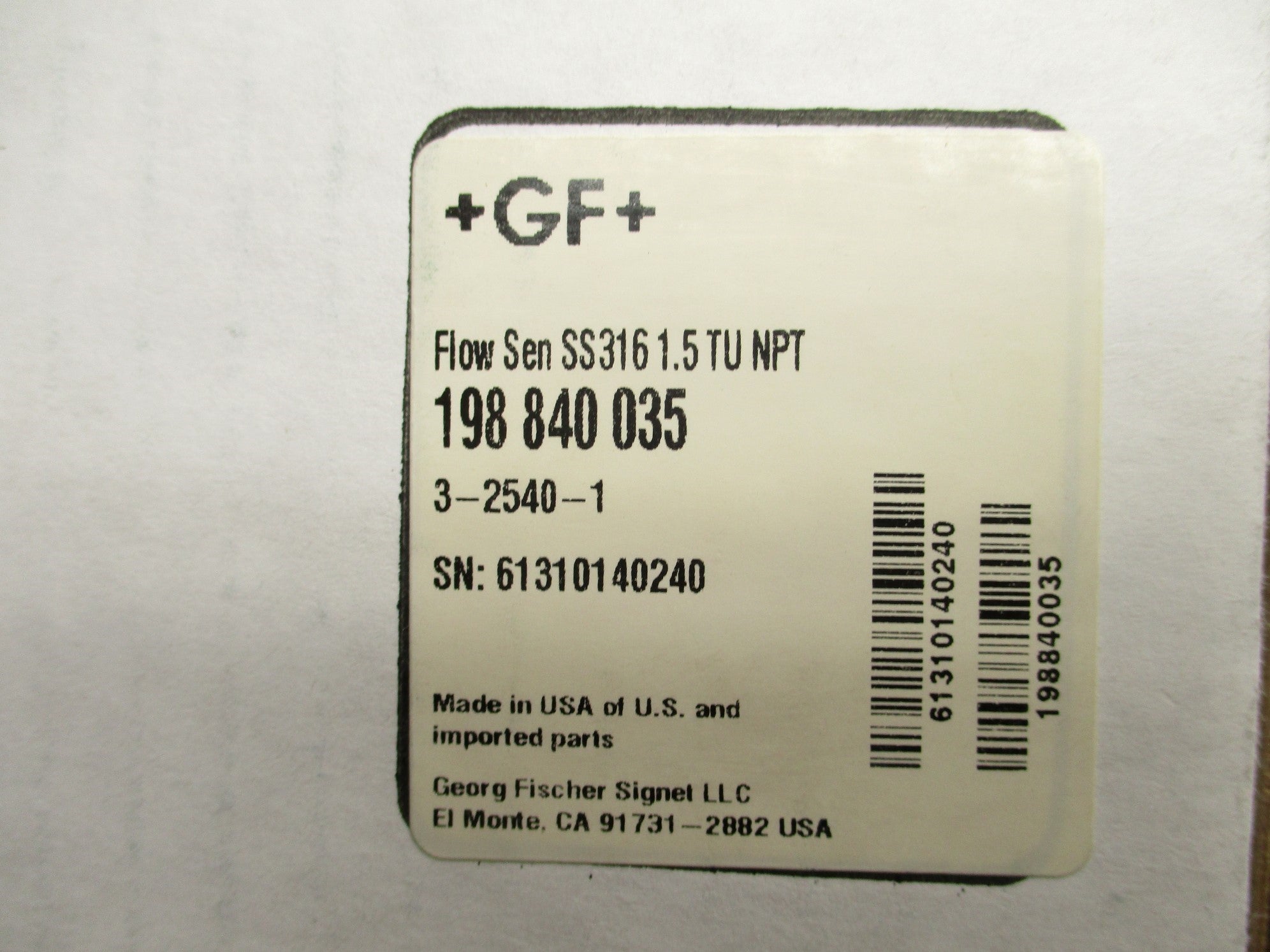 GEORGE FISCHER 198840035 3-2540-1 NSMP