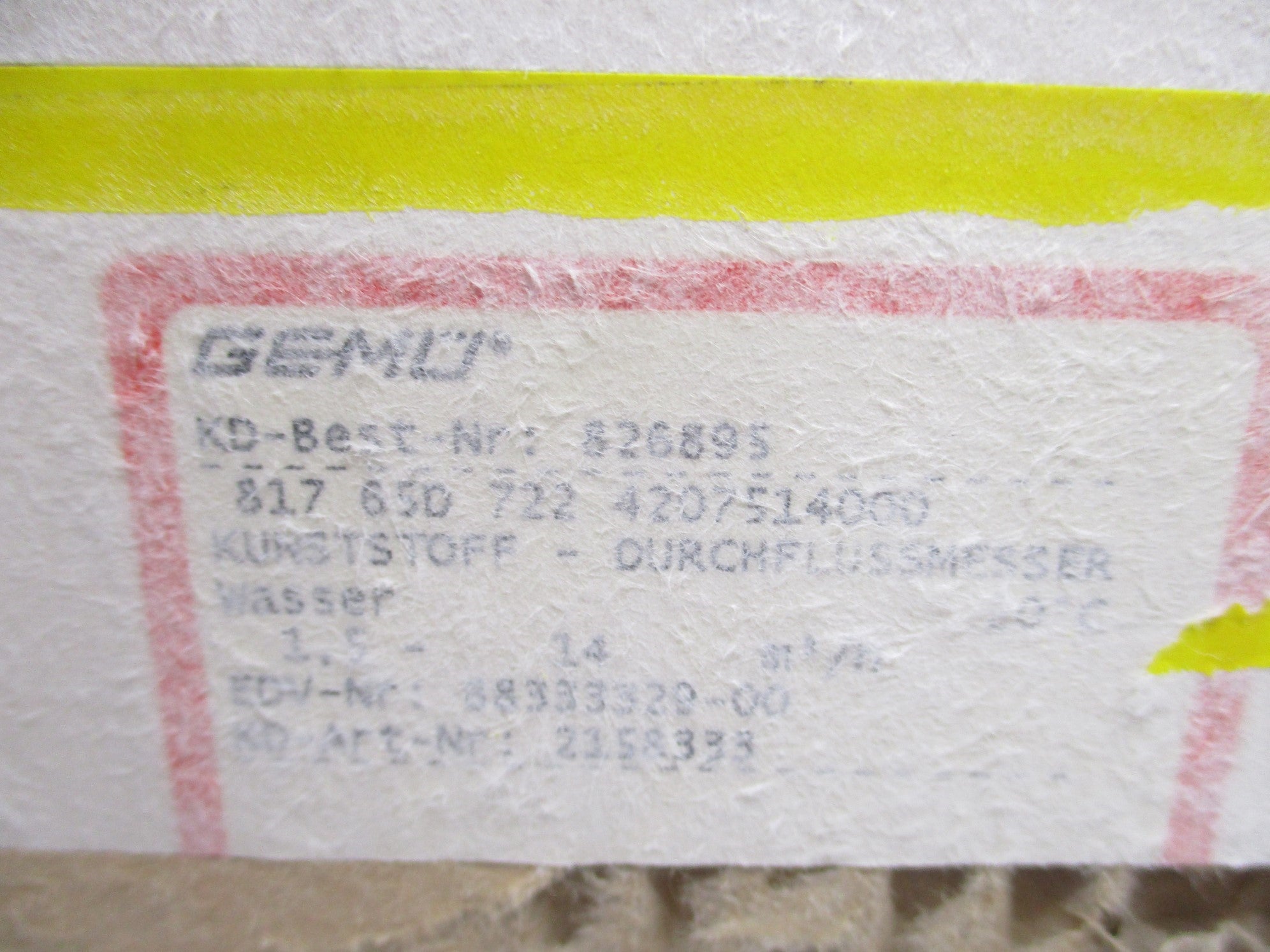 GEMU 826895 81765D7224207514000 NSMP