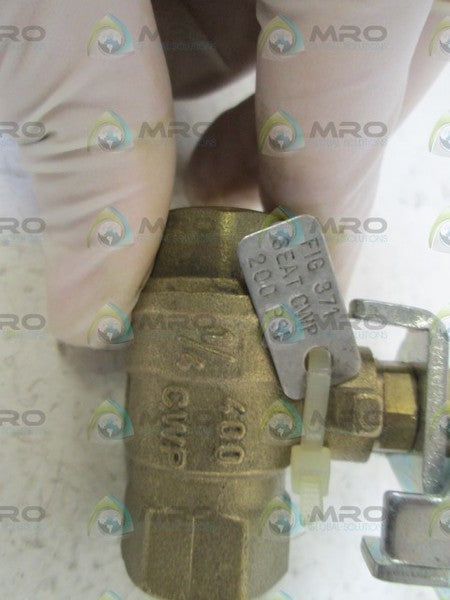 NELES-JAMESBURY VALVE 1/4" 400CWP FIG 371 SEAT CWP 200 PSI NSNP