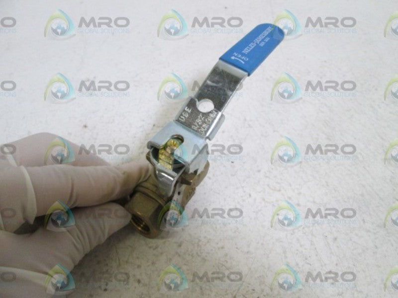 NELES-JAMESBURY VALVE 1/4" 400CWP FIG 371 SEAT CWP 200 PSI NSNP
