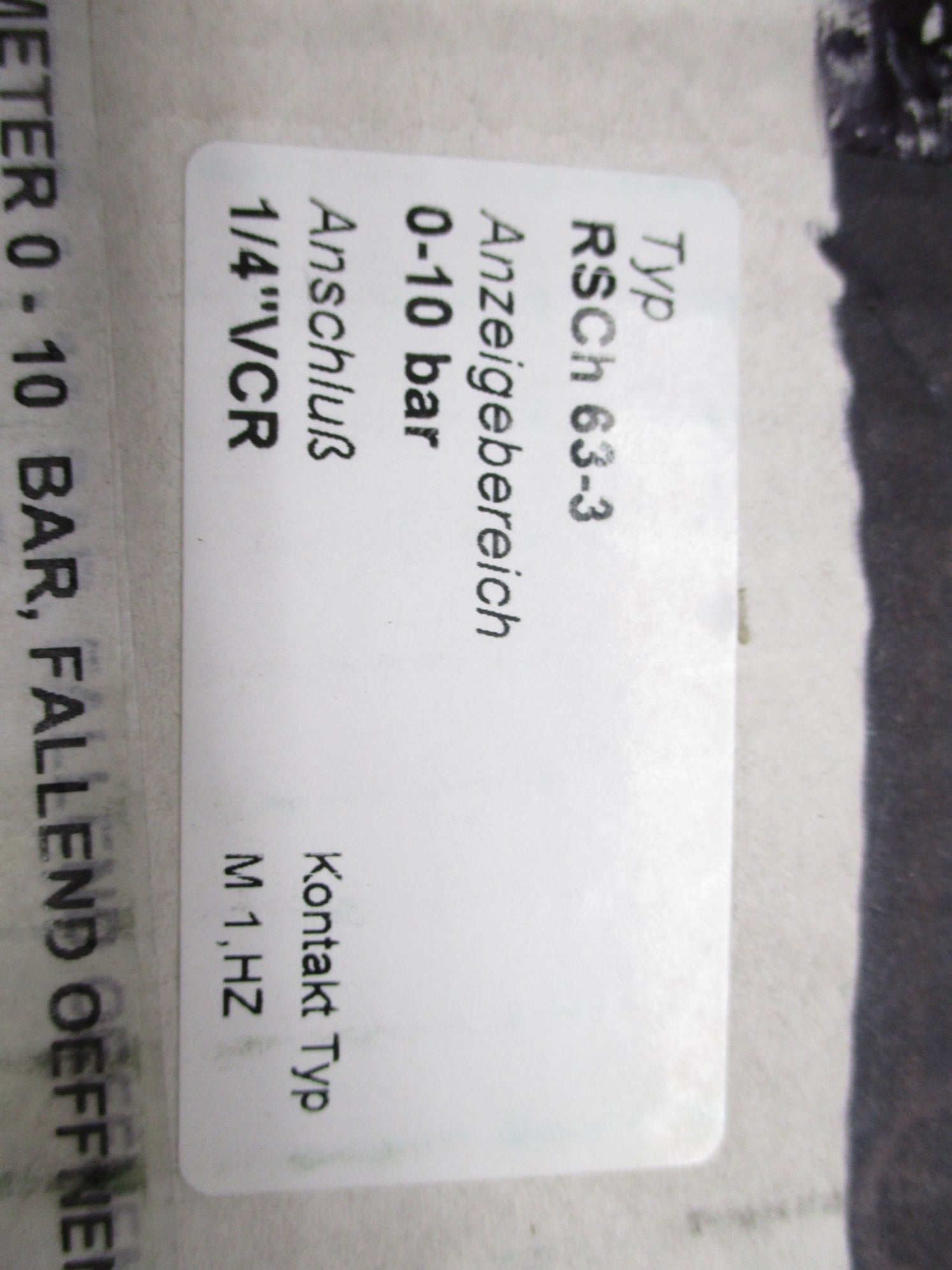 GAUGE RSCH63-3 NSMP