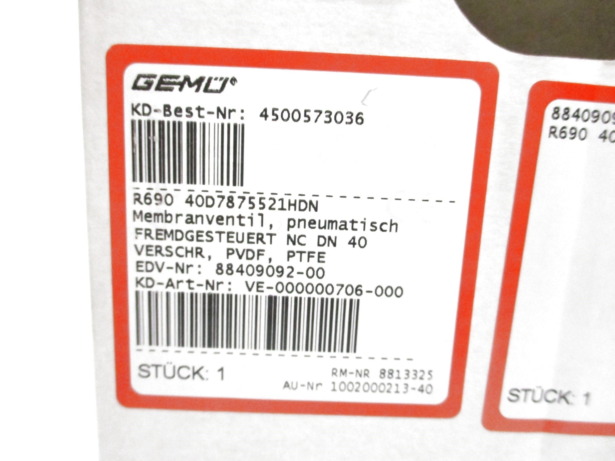 GEMU 88409092-00 R69040D785521HDN NSMP