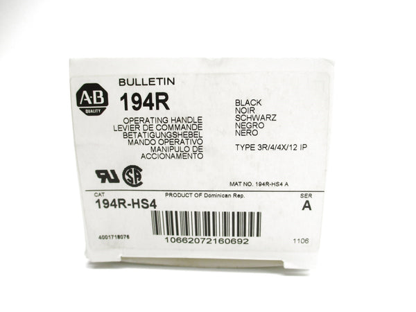 ALLEN BRADLEY 194R-HS4 SER. A (WH) NSMP