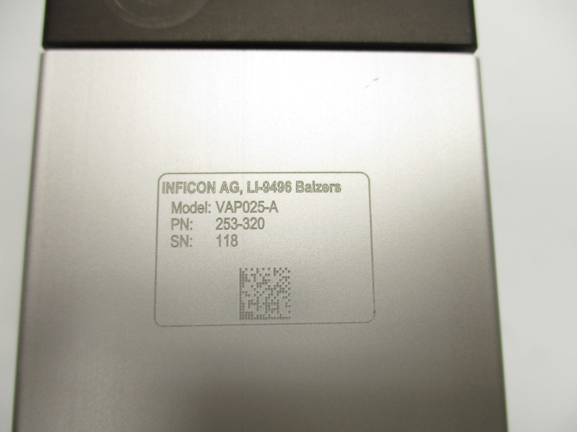 INFICON VAP025-A NSNP