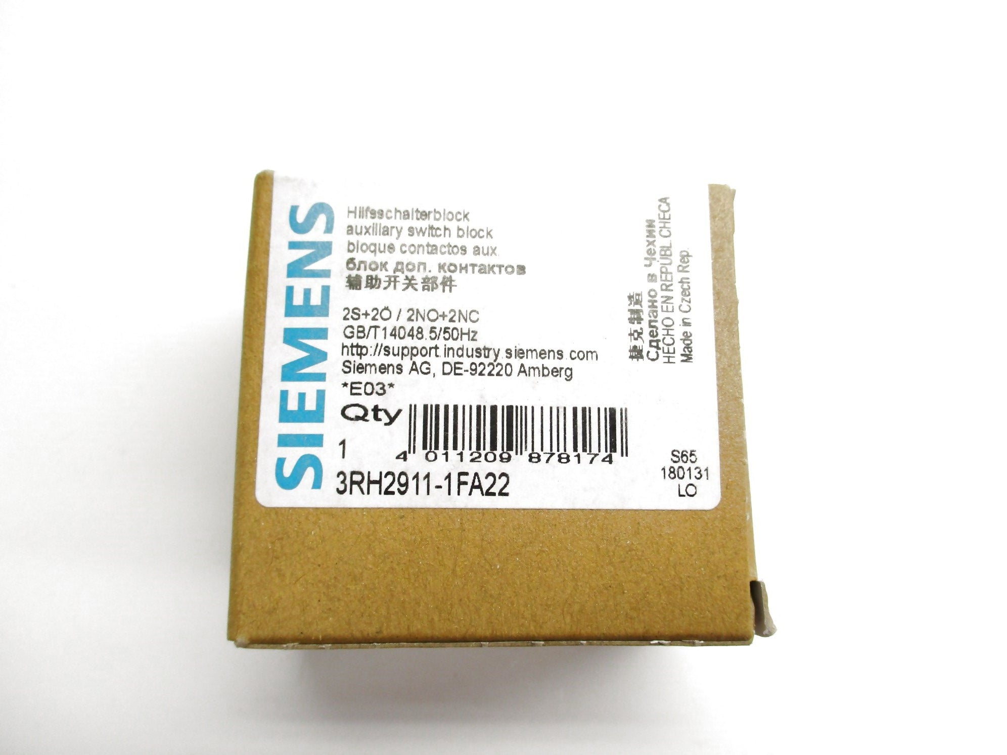 SIEMENS 3RH2911-1FA22 240V 10A NSMP