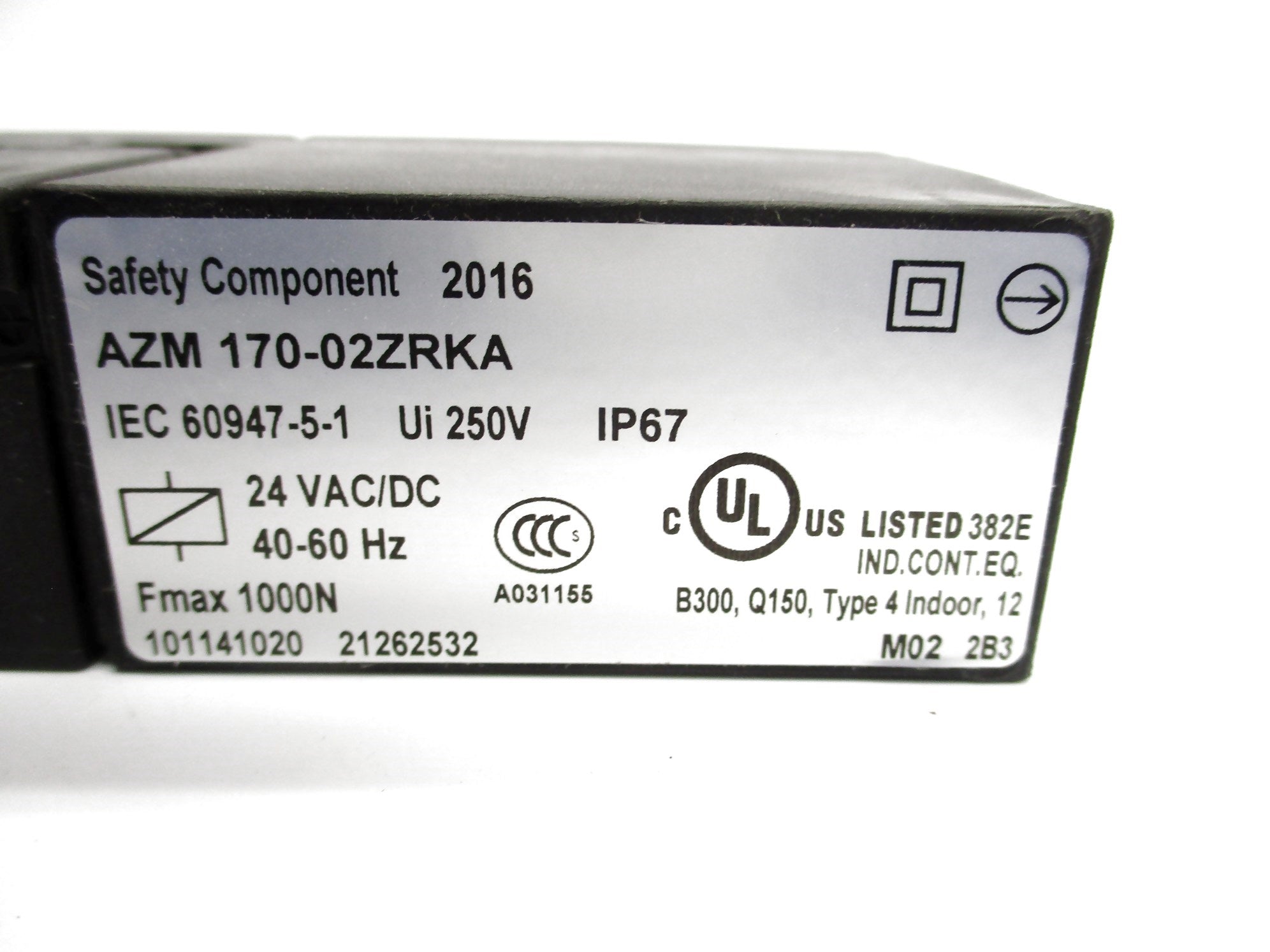 SCHMERSAL AZM170-02ZRKA 24VAC/DC UNMP