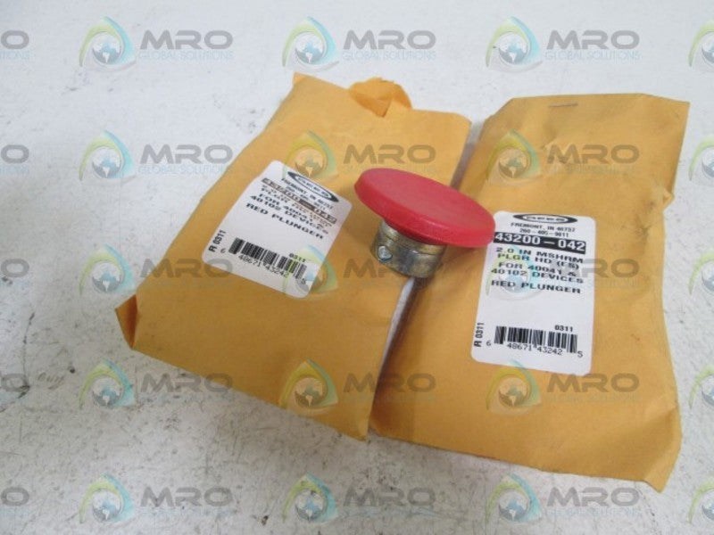 LOT OF 2 REES RED PLUNGER 43200-042 NSNP
