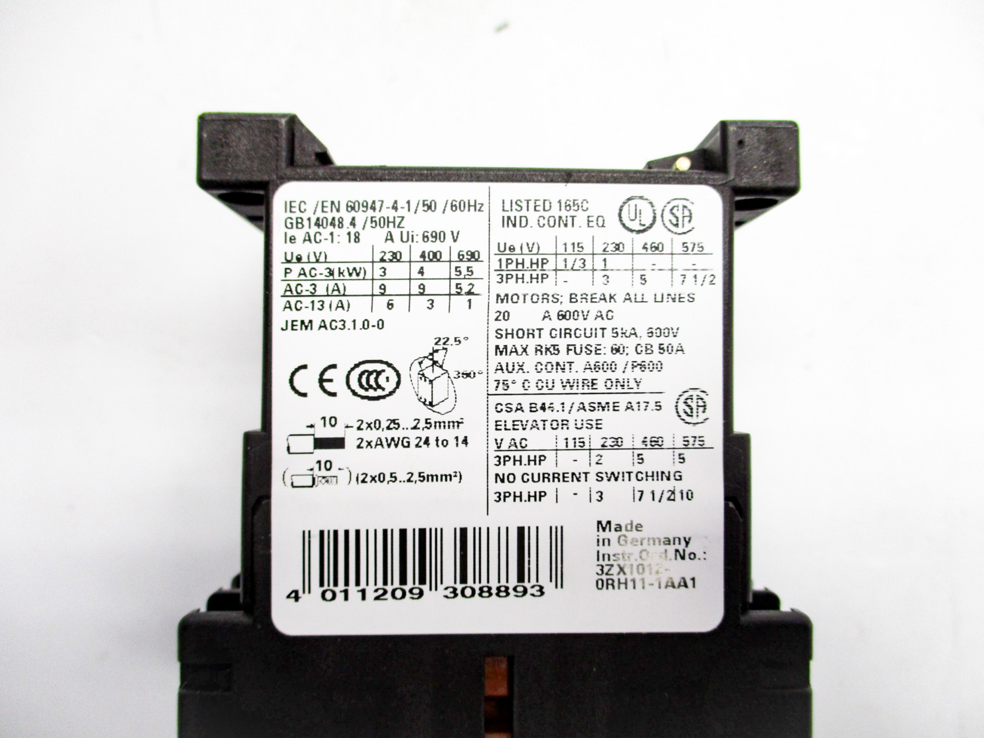 SIEMENS 3RT1316-2BB40 24V NSNP