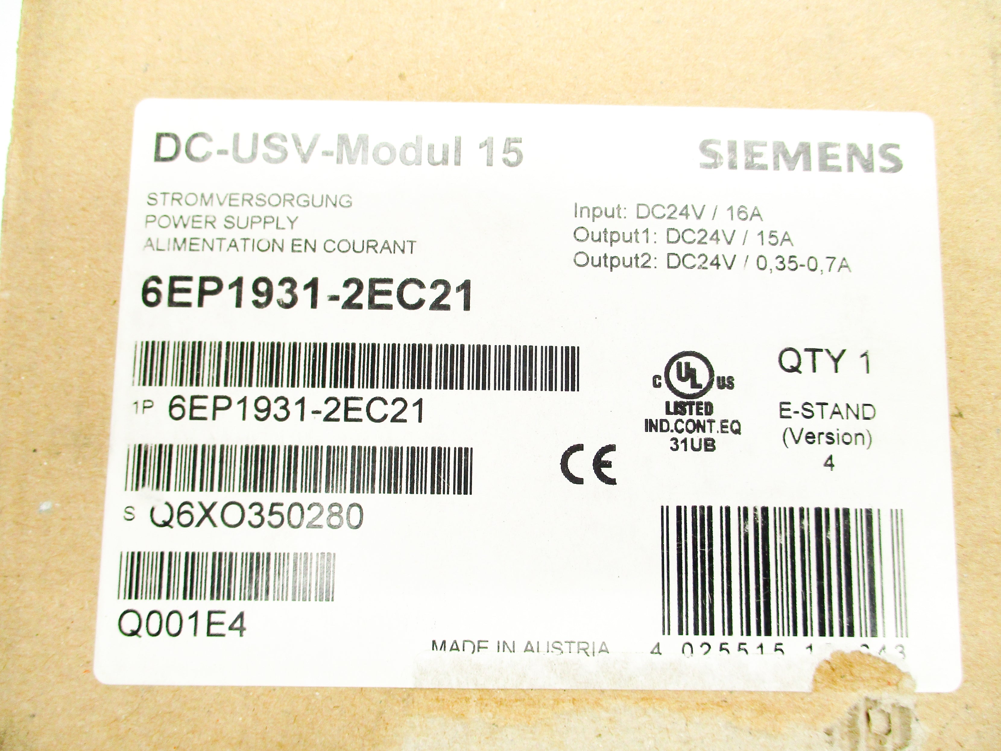 SIEMENS 6EP1931-2EC21 NSMP