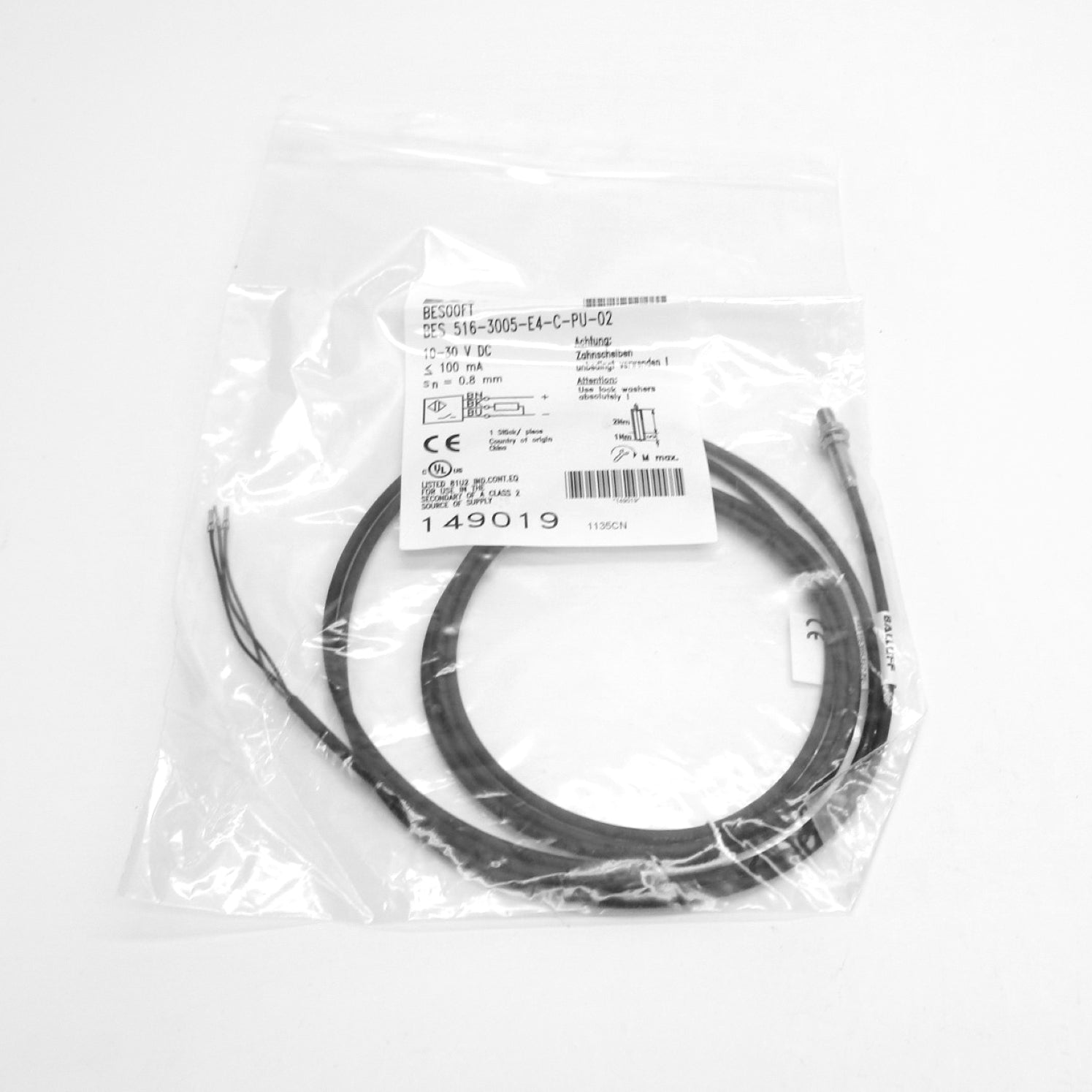 BALLUFF BES516-3005-E4-C-PU-02 BES00FT 10-30VDC NSMP