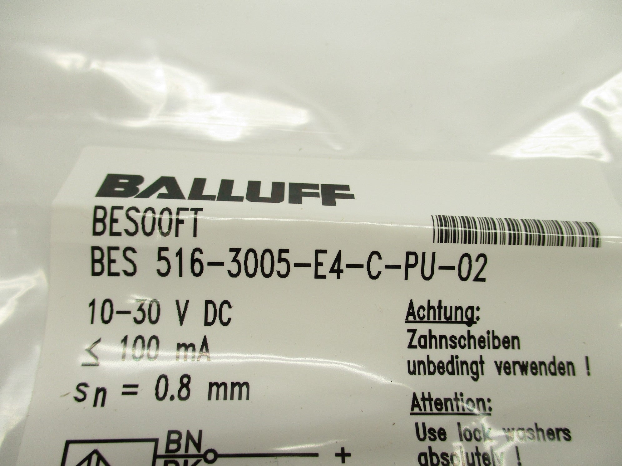 BALLUFF BES516-3005-E4-C-PU-02 BES00FT 10-30VDC NSMP