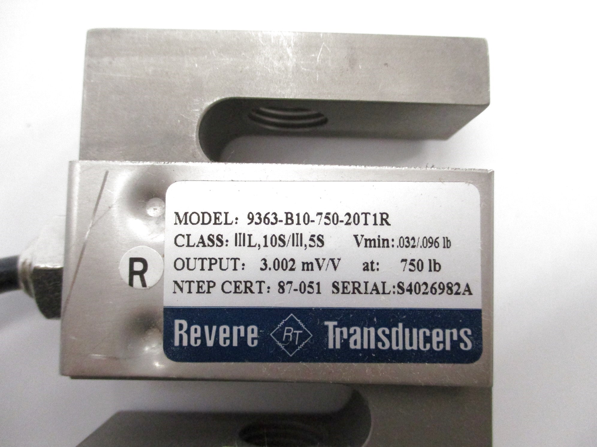 REVERE 9363-B10-750-20T1R NSMP