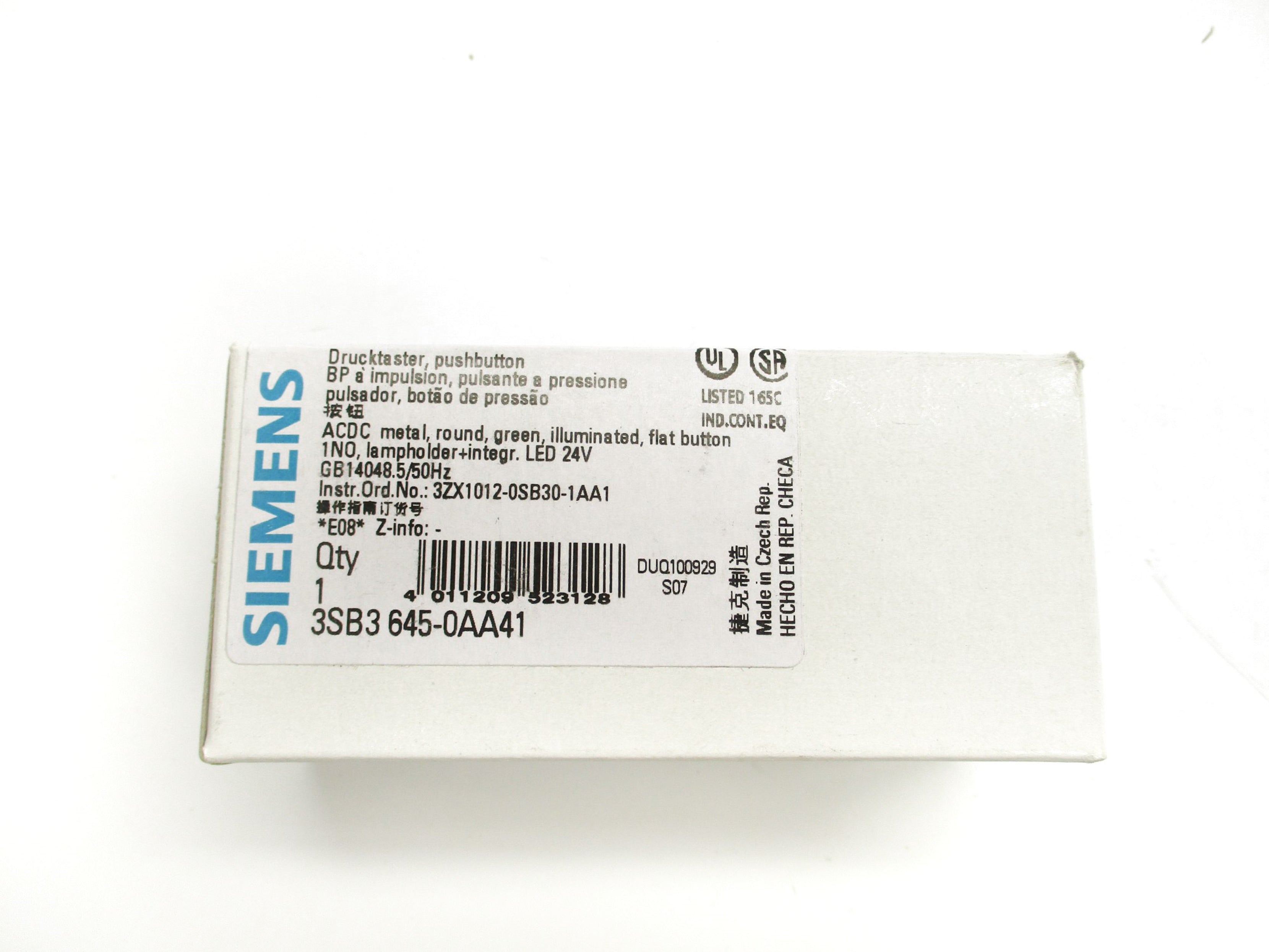 SIEMENS 3SB3645-0AA41 24V NSMP