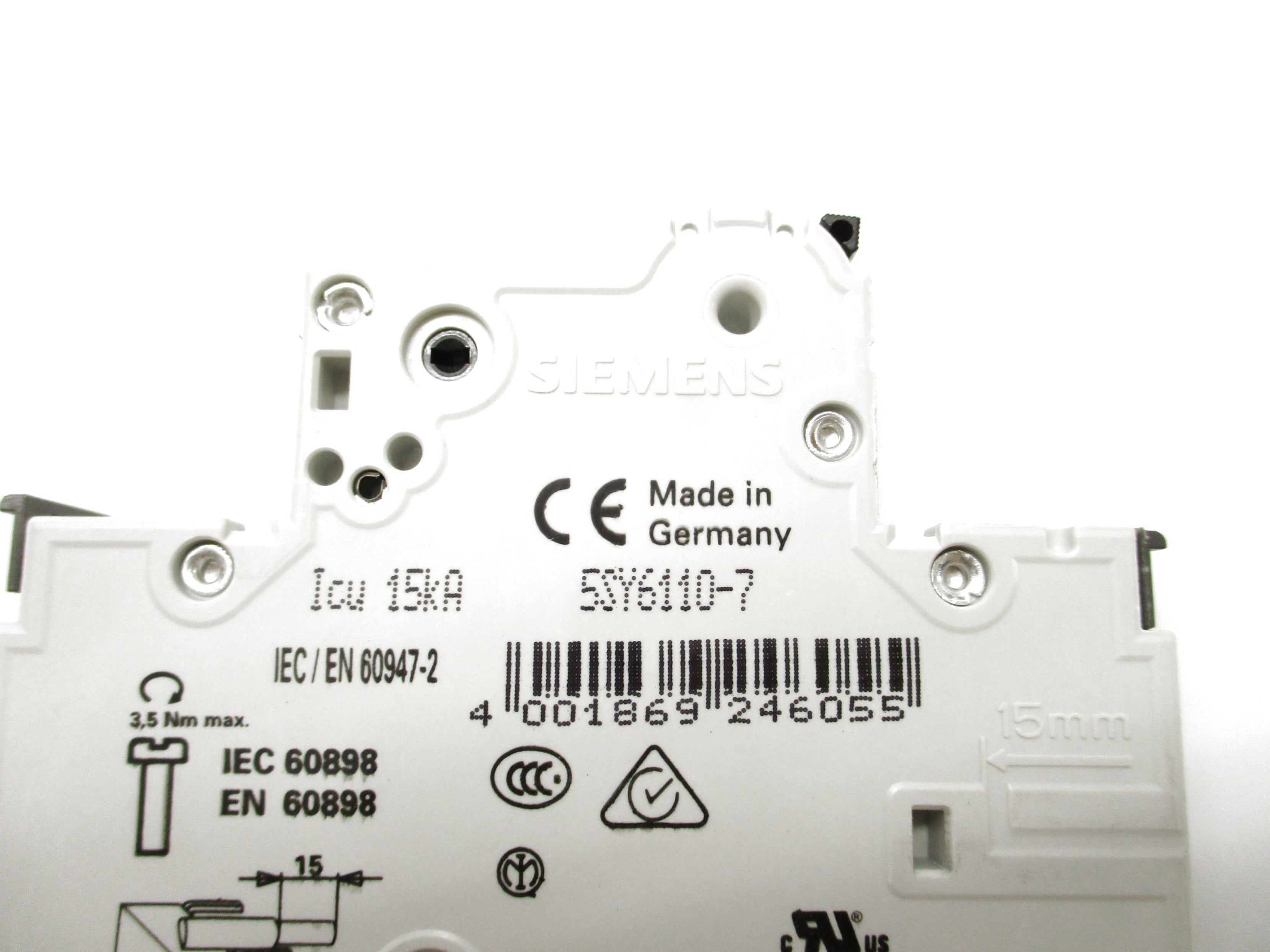 SIEMENS 5SY6110-7 230/400V 10A NSNP