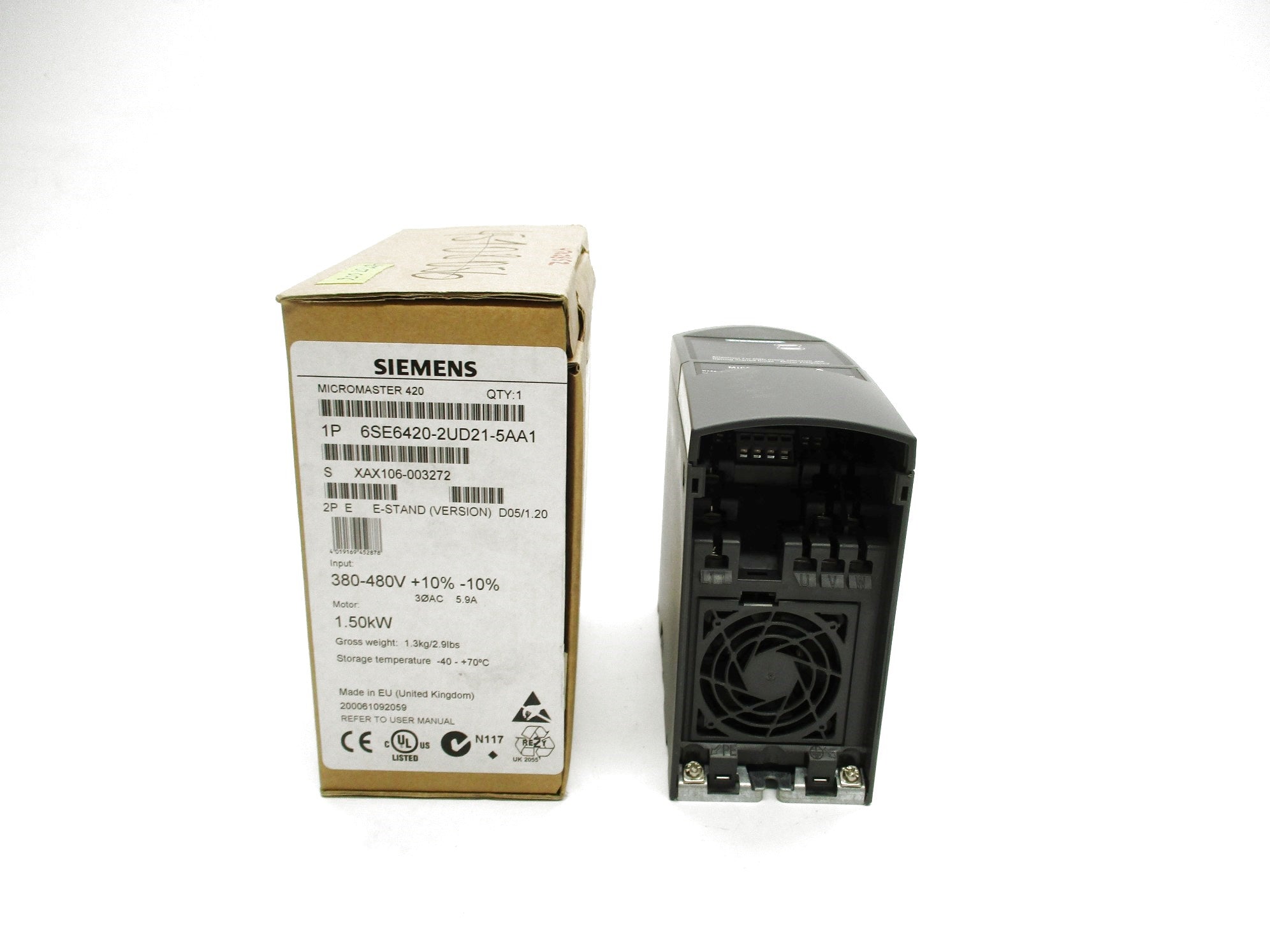 SIEMENS 6SE6420-2UD21-5AA1 380-480V 5.9A NSMP