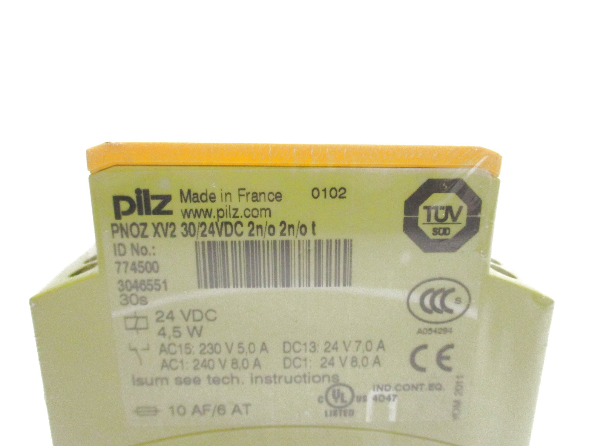 PILZ PNOZ-XV2-30/24VDC-2N/O-2N/O-T 24VDC 8A NSMP