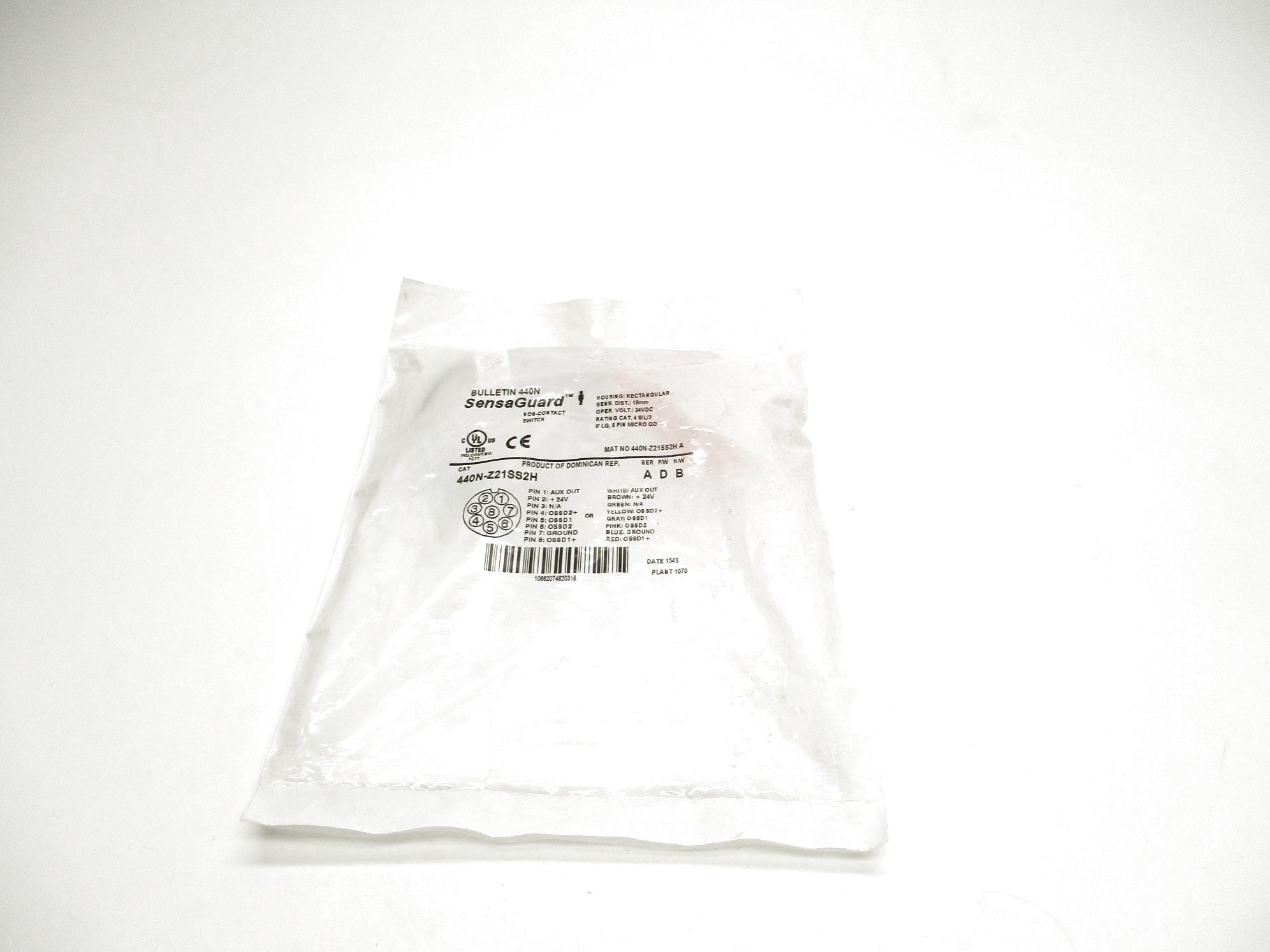 ALLEN BRADLEY 440N-Z21SS2H SER. A F/W D 24VDC NSMP