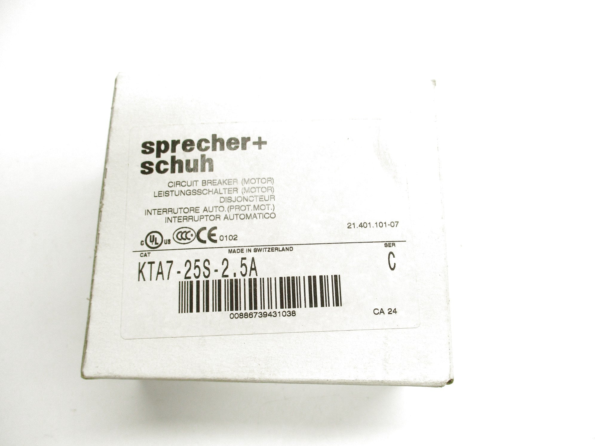 SPRECHER+SCHUH KTA7-25S-2.5A SER. C 1.6-2.5A 690V NSMP
