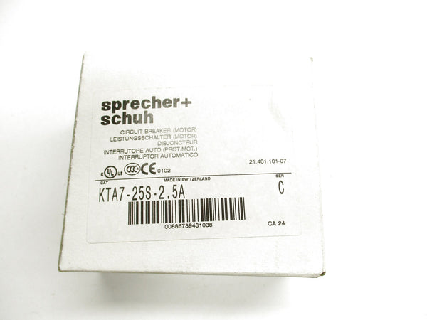 SPRECHER+SCHUH KTA7-25S-2.5A SER. C 1.6-2.5A 690V NSMP