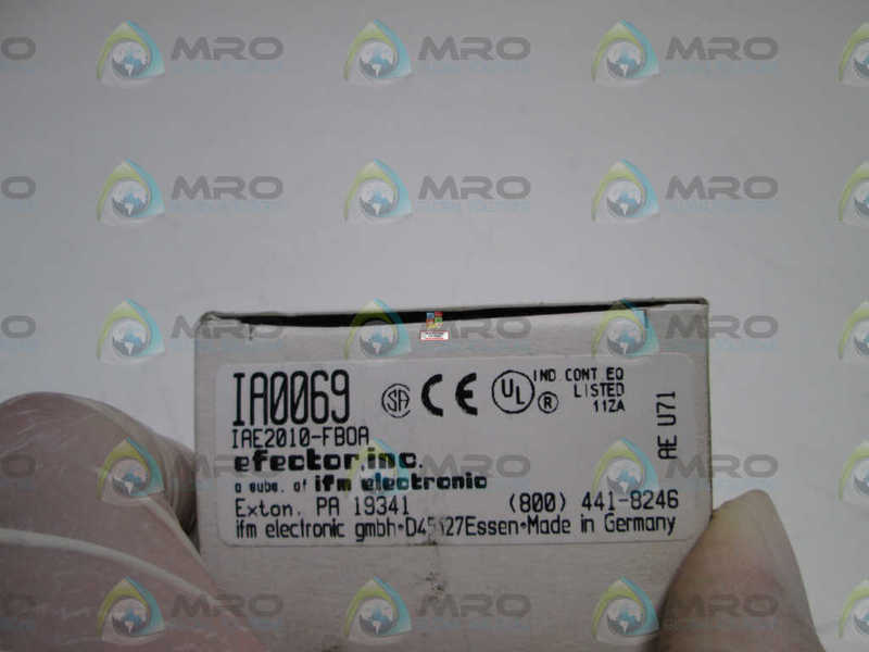IFM EFECTOR IA0069 SENSOR (NO ACCESSORIES)  NSMP