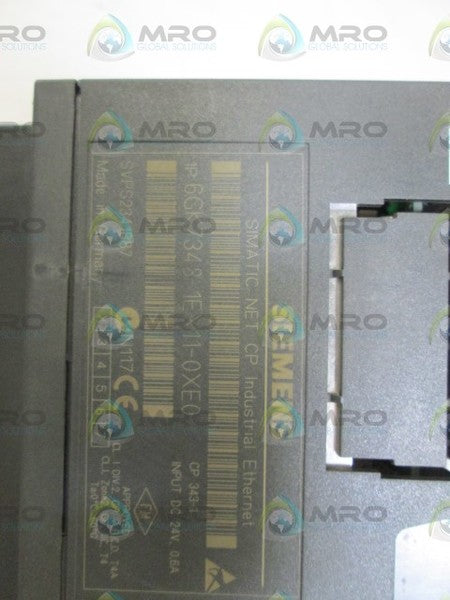 SIEMENS ETHERNET MODULE 6GK7343-1EX11-0XE0 NSNP