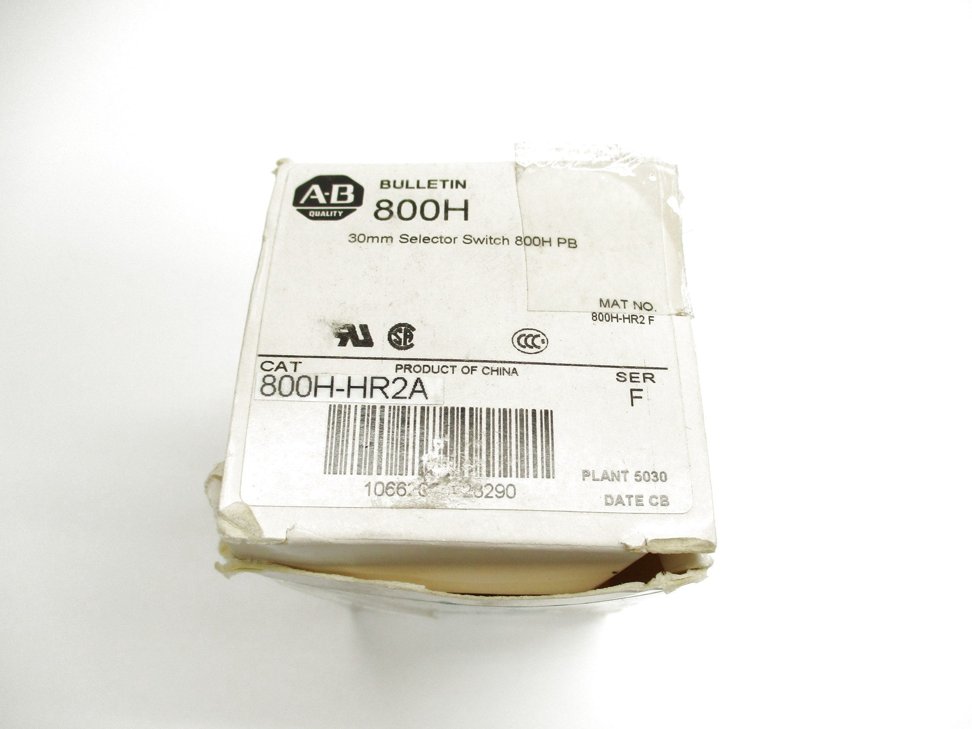ALLEN BRADLEY 800H-HR2A SER. F (WH) NSMP
