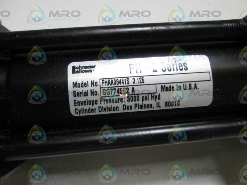 SCHRADER BELLOWS CYLINDER PHAA08441S 3.125 NSNP