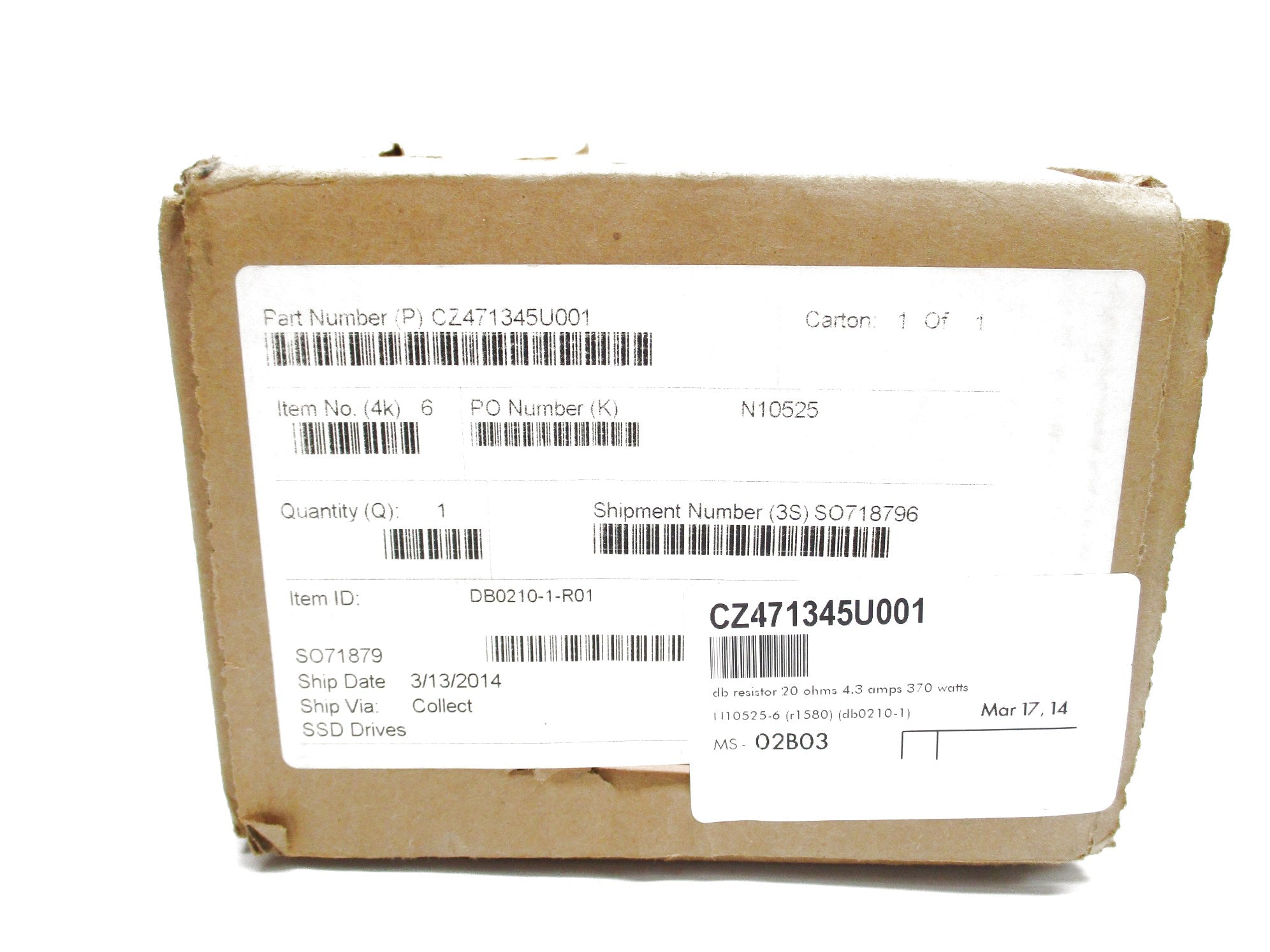 RESISTOR CZ471345U001 NSFS