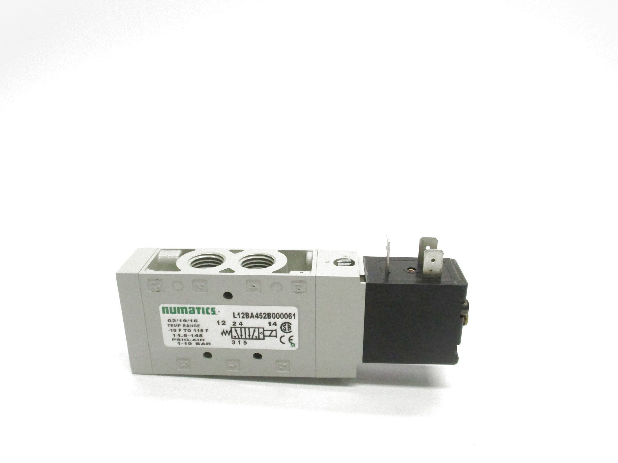 NUMATICS L12BA452B000061 24VDC 14.5-145PSI NSNP