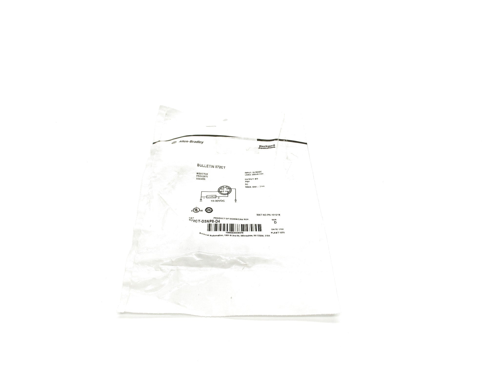 INDUSTRIAL SPARE PART 872CT-D3NP8-D4 SER. D (WH) NSMP