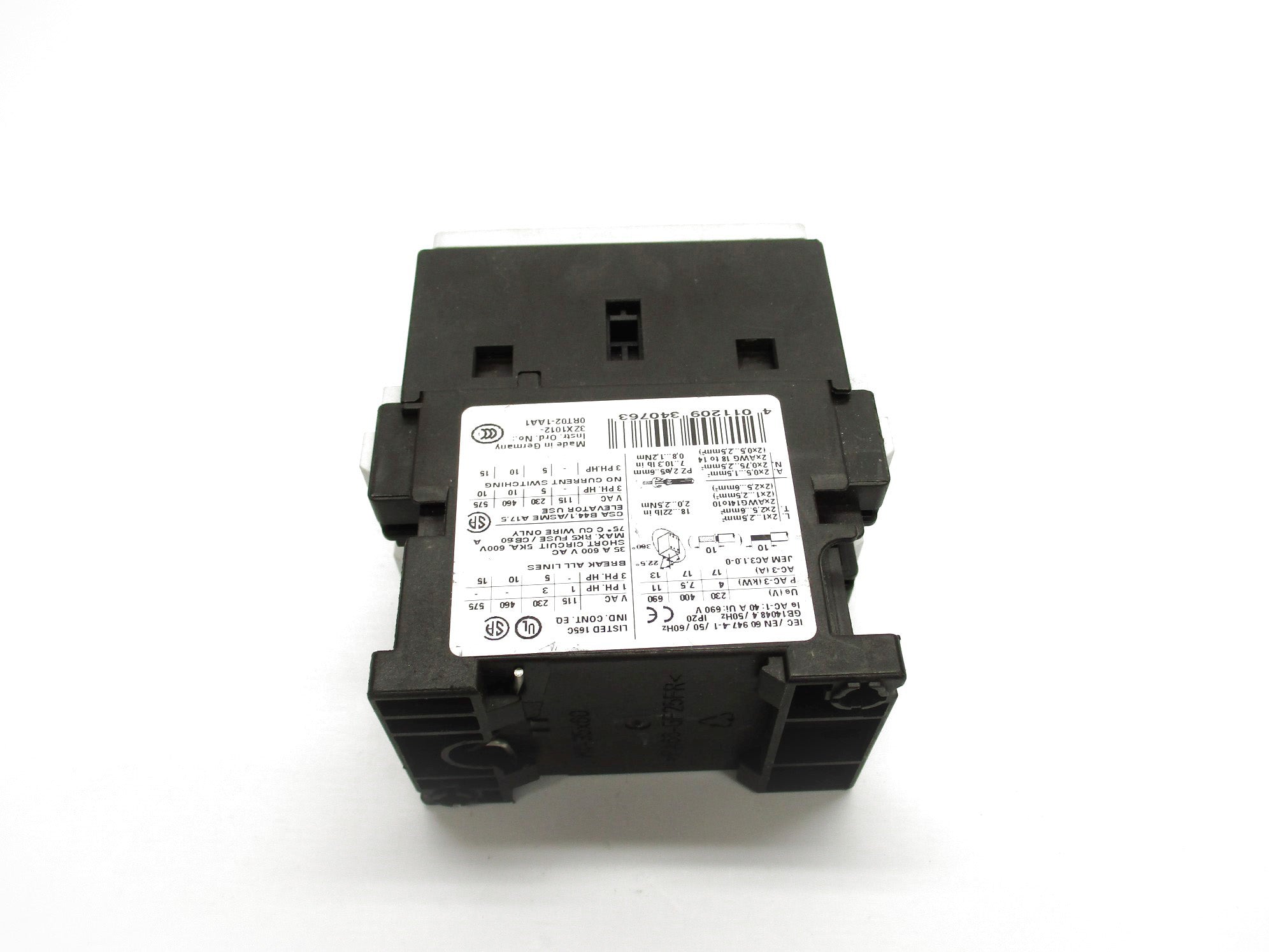 SIEMENS 3RT1025-1AK60 110/120V UNMP