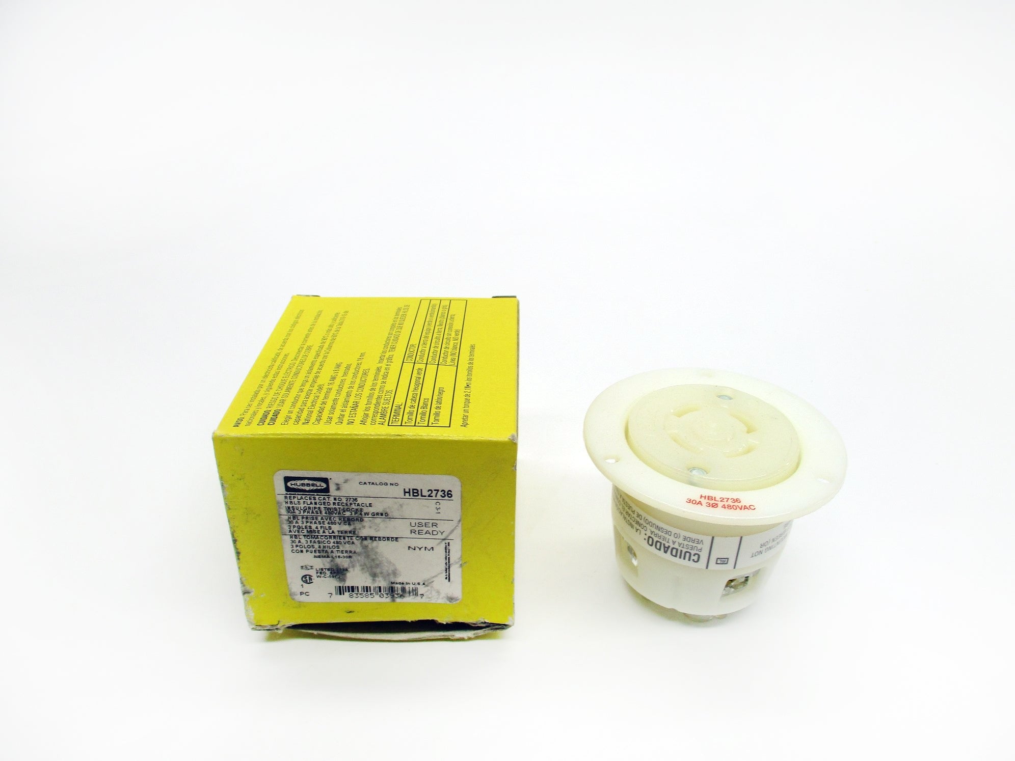HUBBELL HBL2736 480VAC 30A NSMP