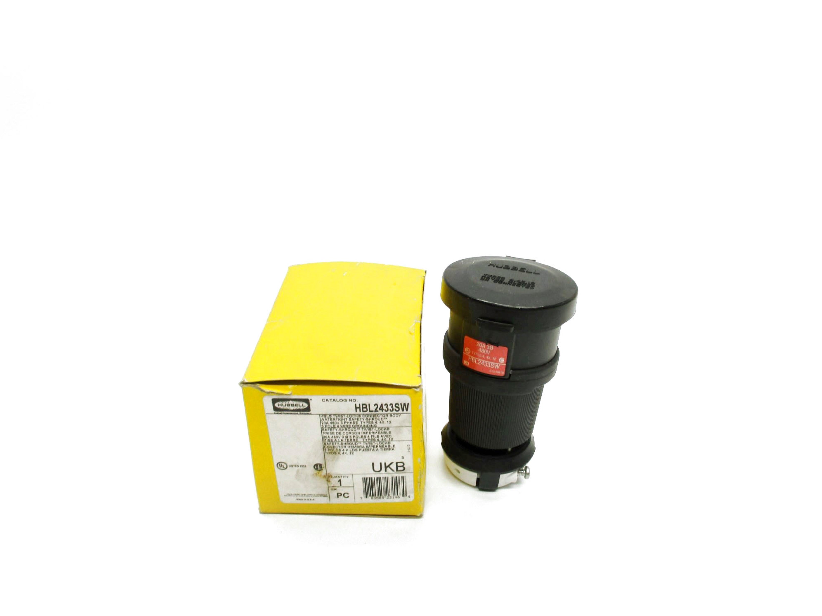 HUBBELL HBL2433SW 480V 20A NSMP