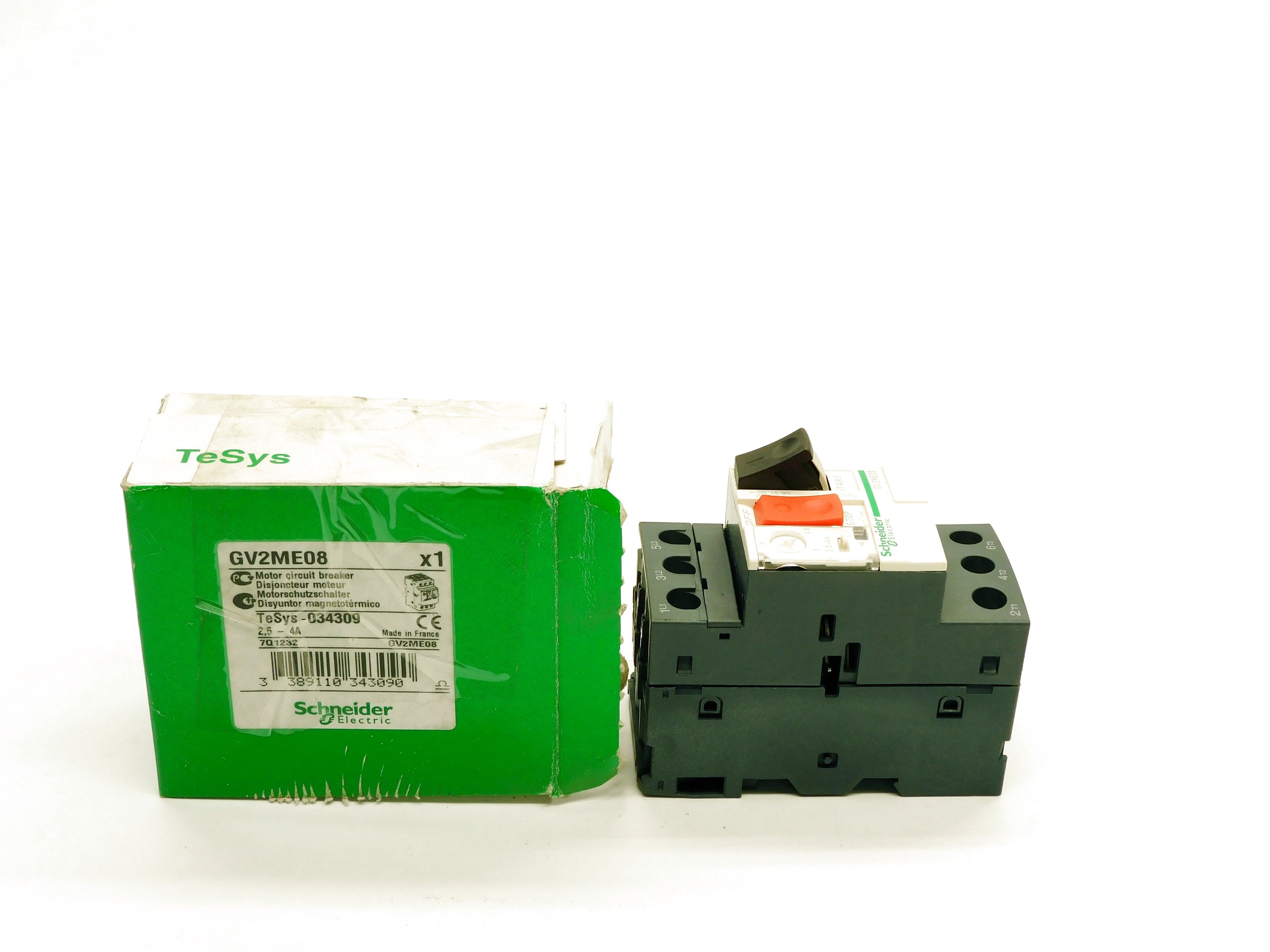 SCHNEIDER ELECTRIC GV2ME08 600V 2.5-4A NSMP