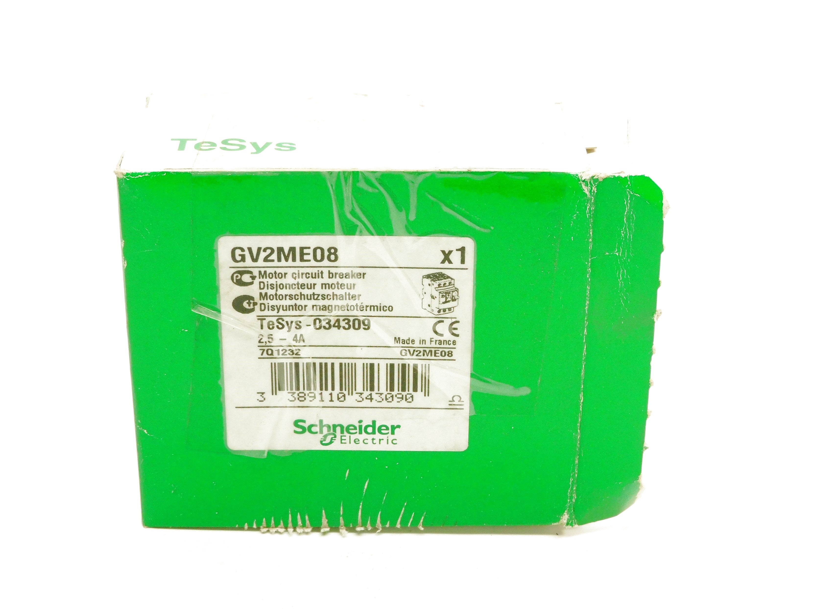 SCHNEIDER ELECTRIC GV2ME08 600V 2.5-4A NSMP