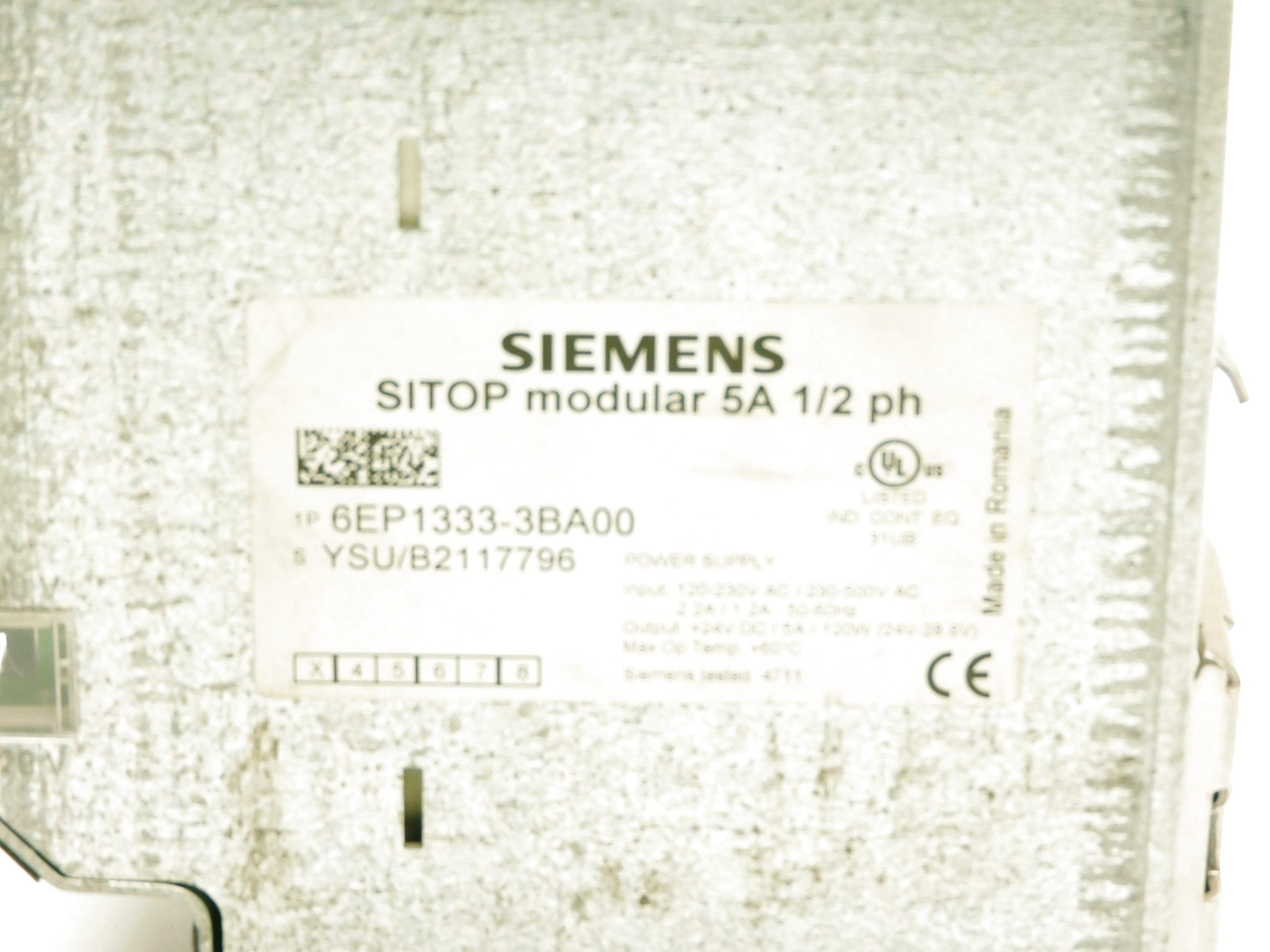 SIEMENS 6EP1333-3BA00 500VAC 2.2/1.2A UNMP