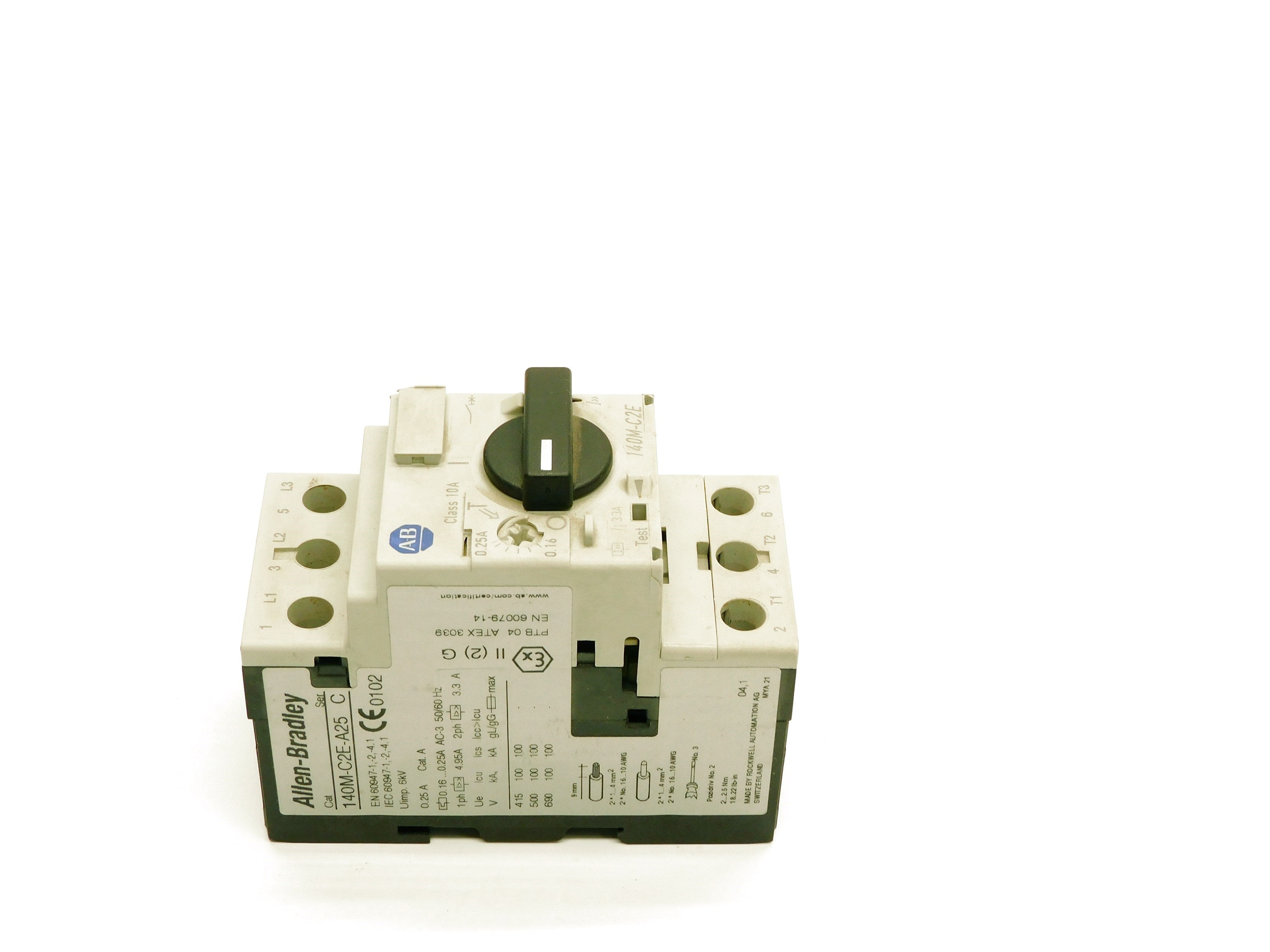 INDUSTRIAL SPARE PART 140M-C2E-A25 SER. C 690V 0.16-0.25A UNMP