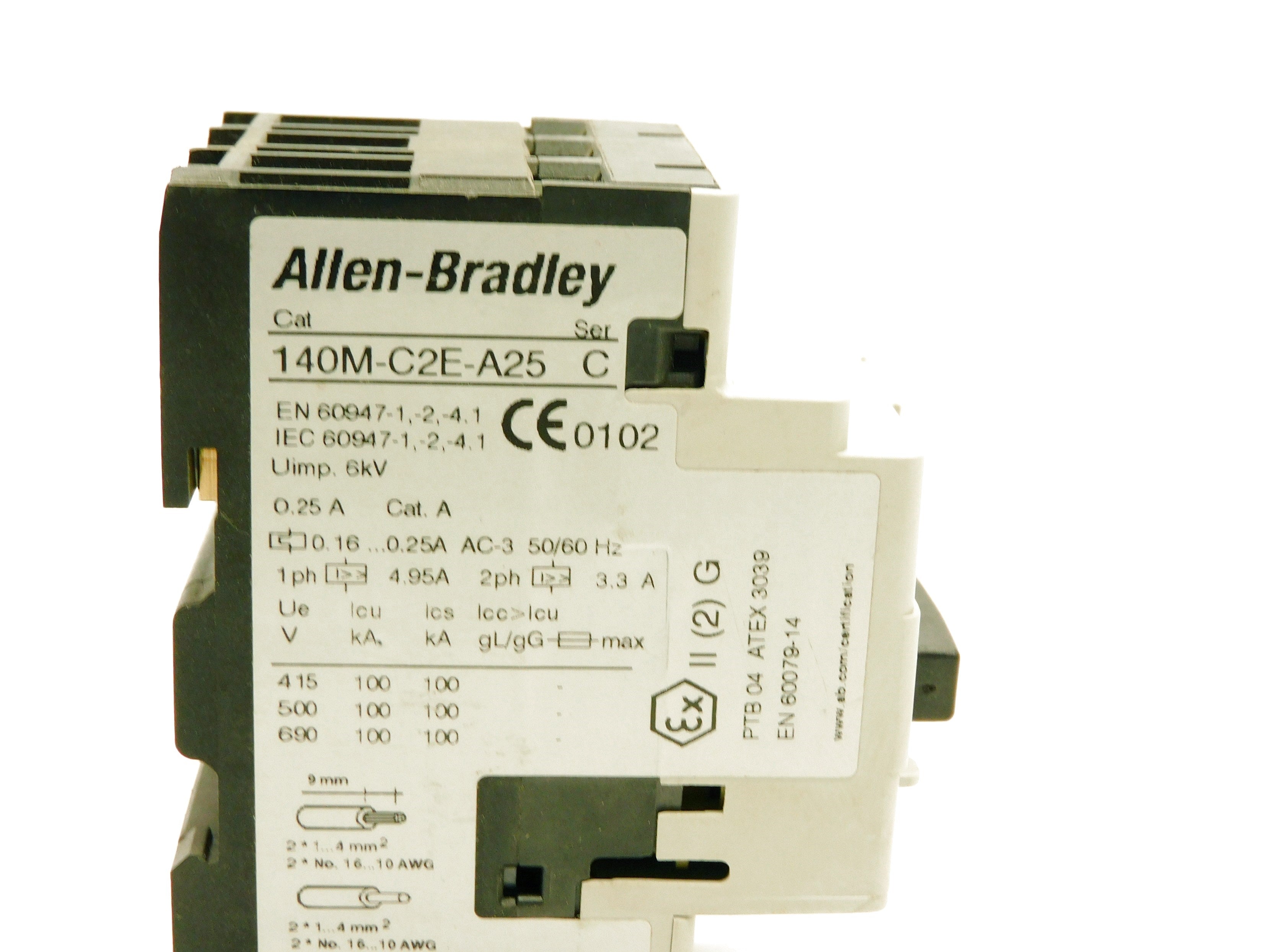 INDUSTRIAL SPARE PART 140M-C2E-A25 SER. C 690V 0.16-0.25A UNMP