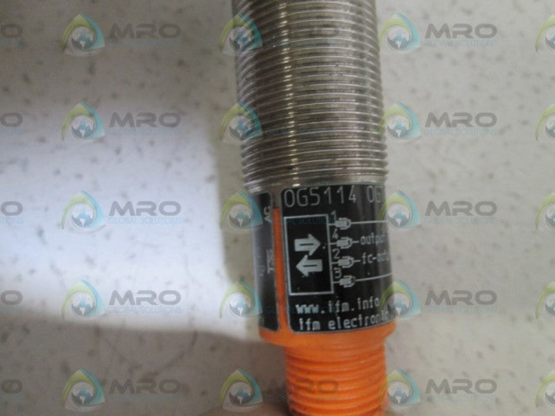 IFM EFECTOR OG5114 DIFFUSE REFLECTION SENSOR UNMP