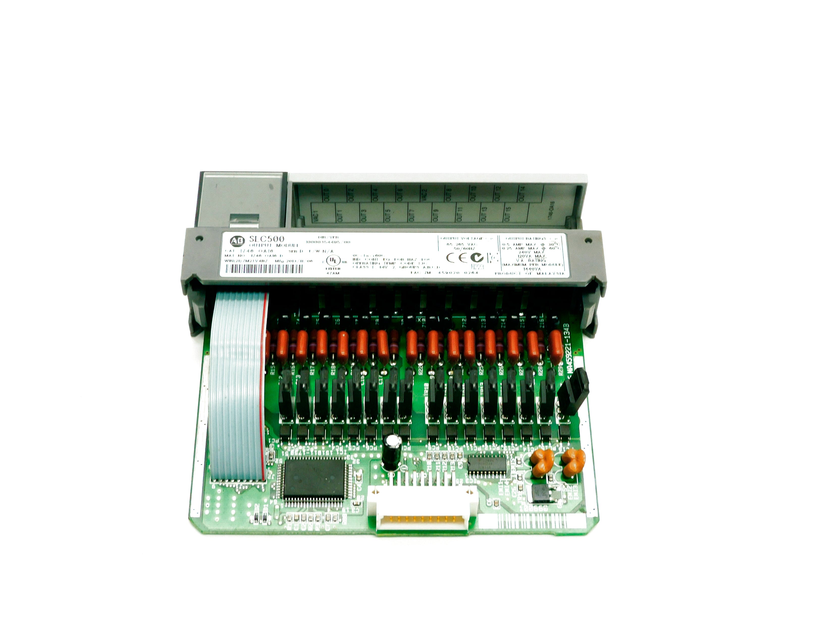 ALLEN BRADLEY 1746-OA16 SER. D 85-265VAC (MISSING TERMINAL) UNMP