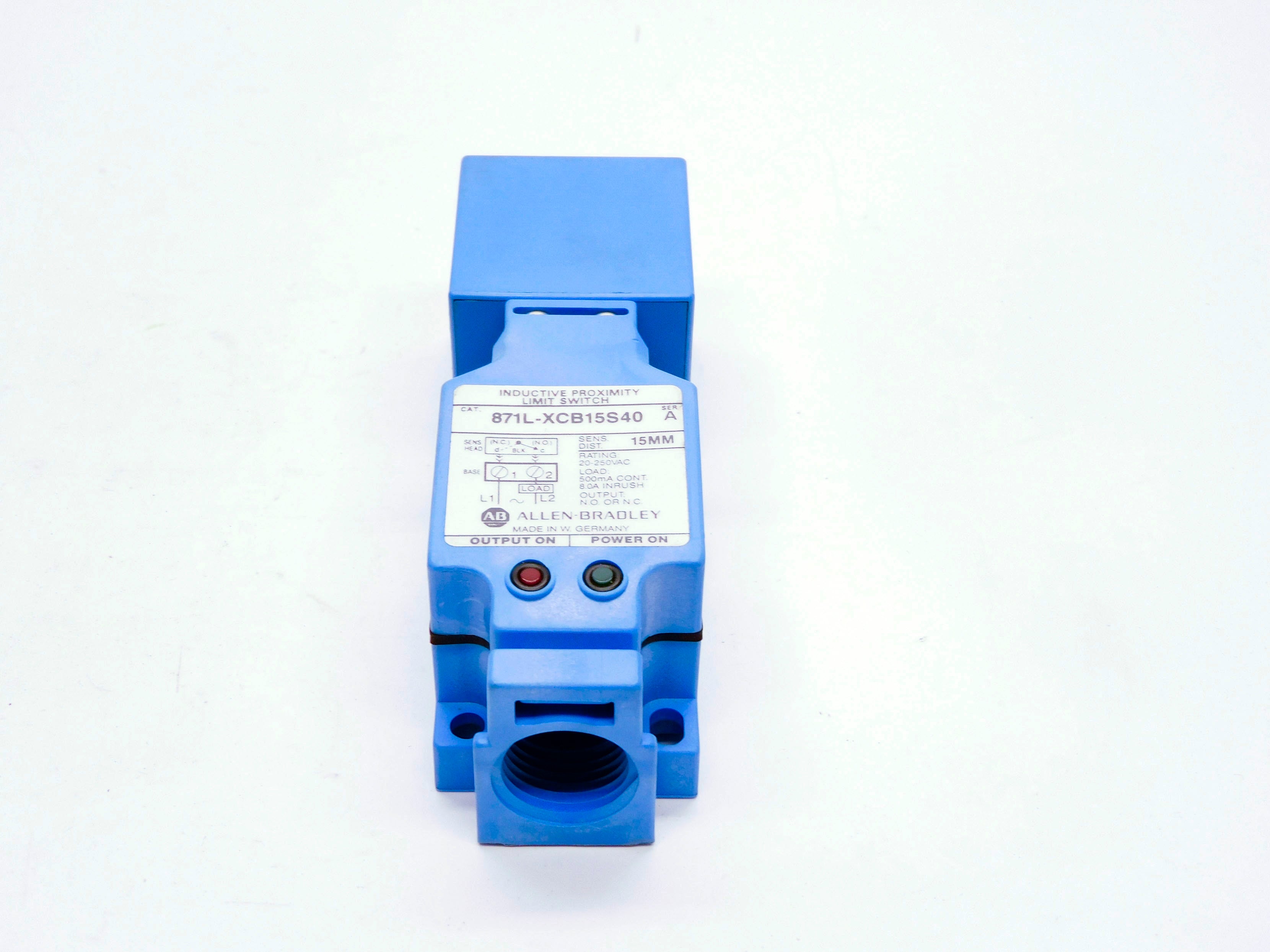 ALLEN BRADLEY 871L-XCB15S40 SER. A 20-250VAC (GY/BL) NSMP