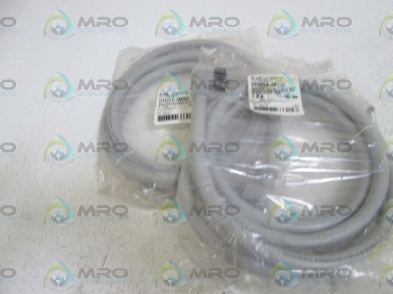LOT OF 2 BRAD CONNECTIVITY FEMALE CABLE DN90A-M020 NSNP IN BAG