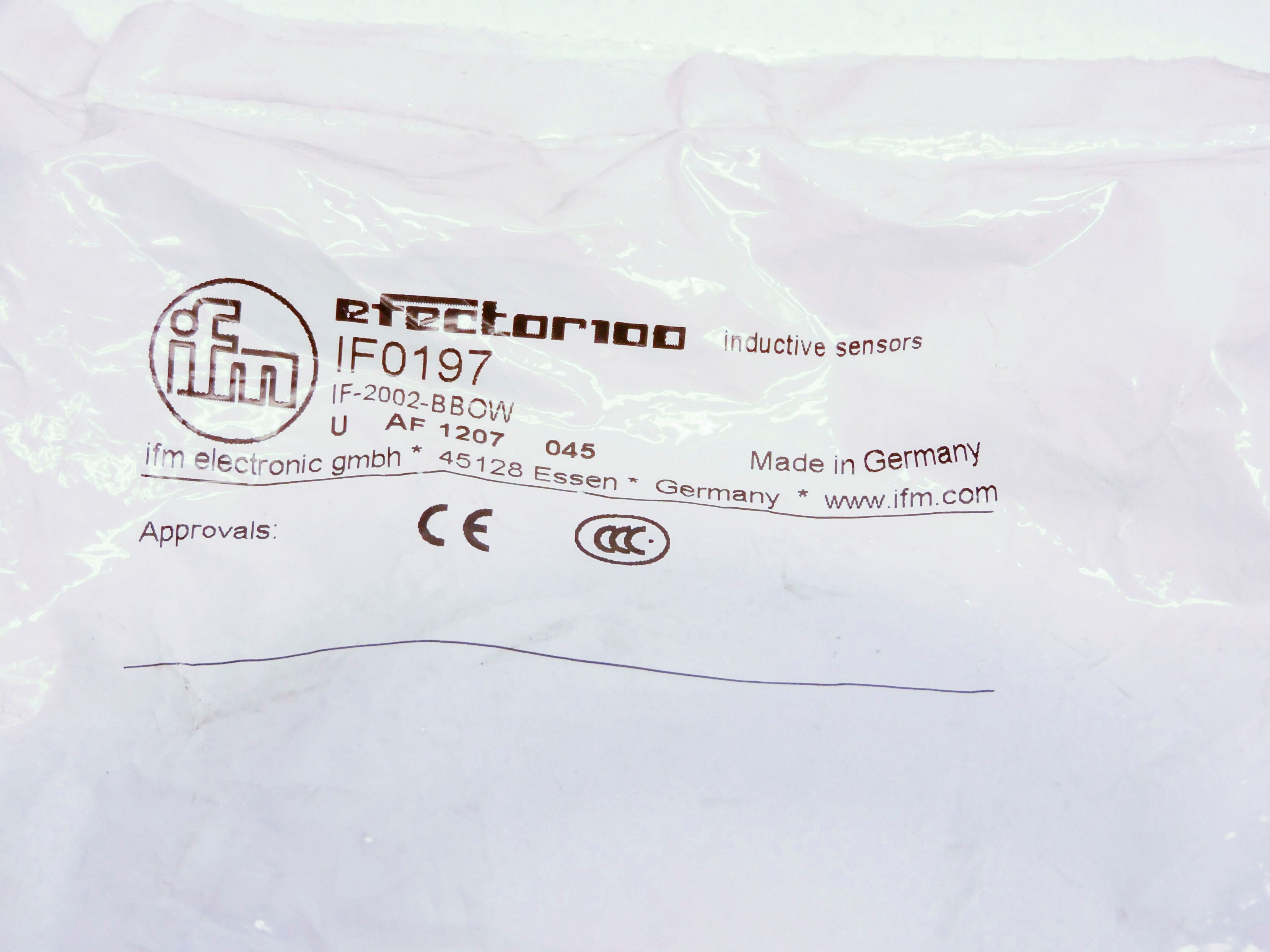 IFM EFECTOR IF0197 NSMP