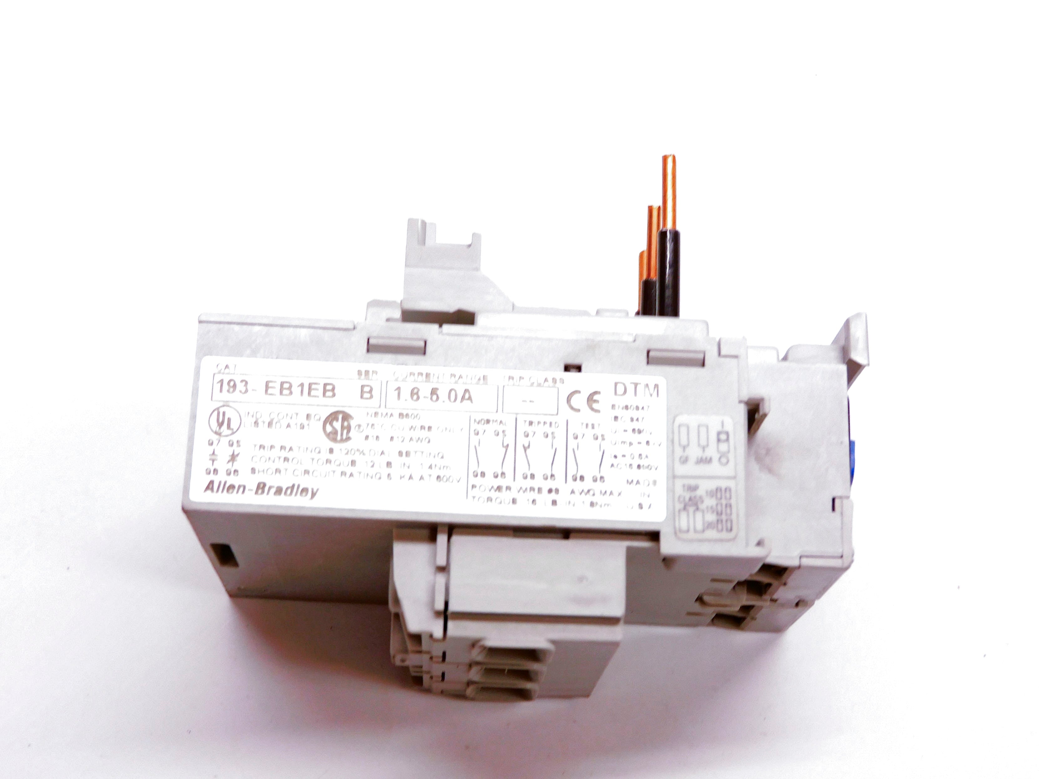 ALLEN BRADLEY 193-EB1EB SER. B 690V 1.6-5.0A UNMP