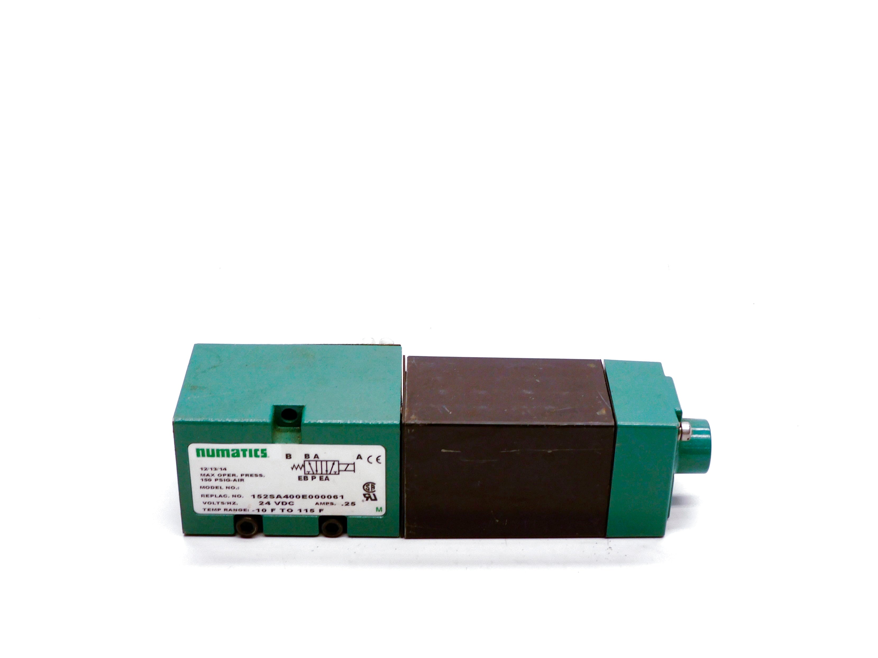 NUMATICS 152SA400E000061 24VDC .25A 150PSI NSNP