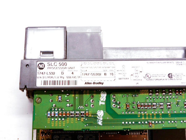 ALLEN BRADLEY 1747-L532 SER. D REV. 4 F/W 10 24VDC (NO KEY) UNMP